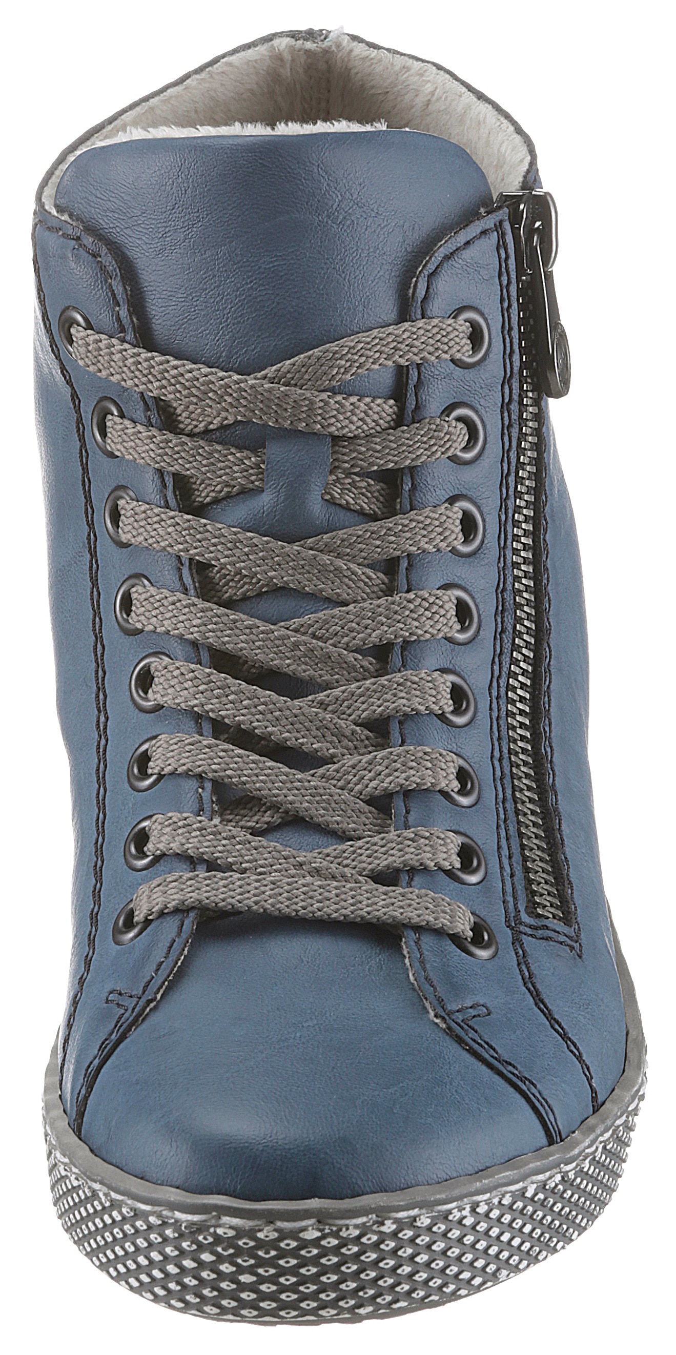 Rieker Schnürboots, Schnürstiefelette, Boots mit Reißverschluss außen