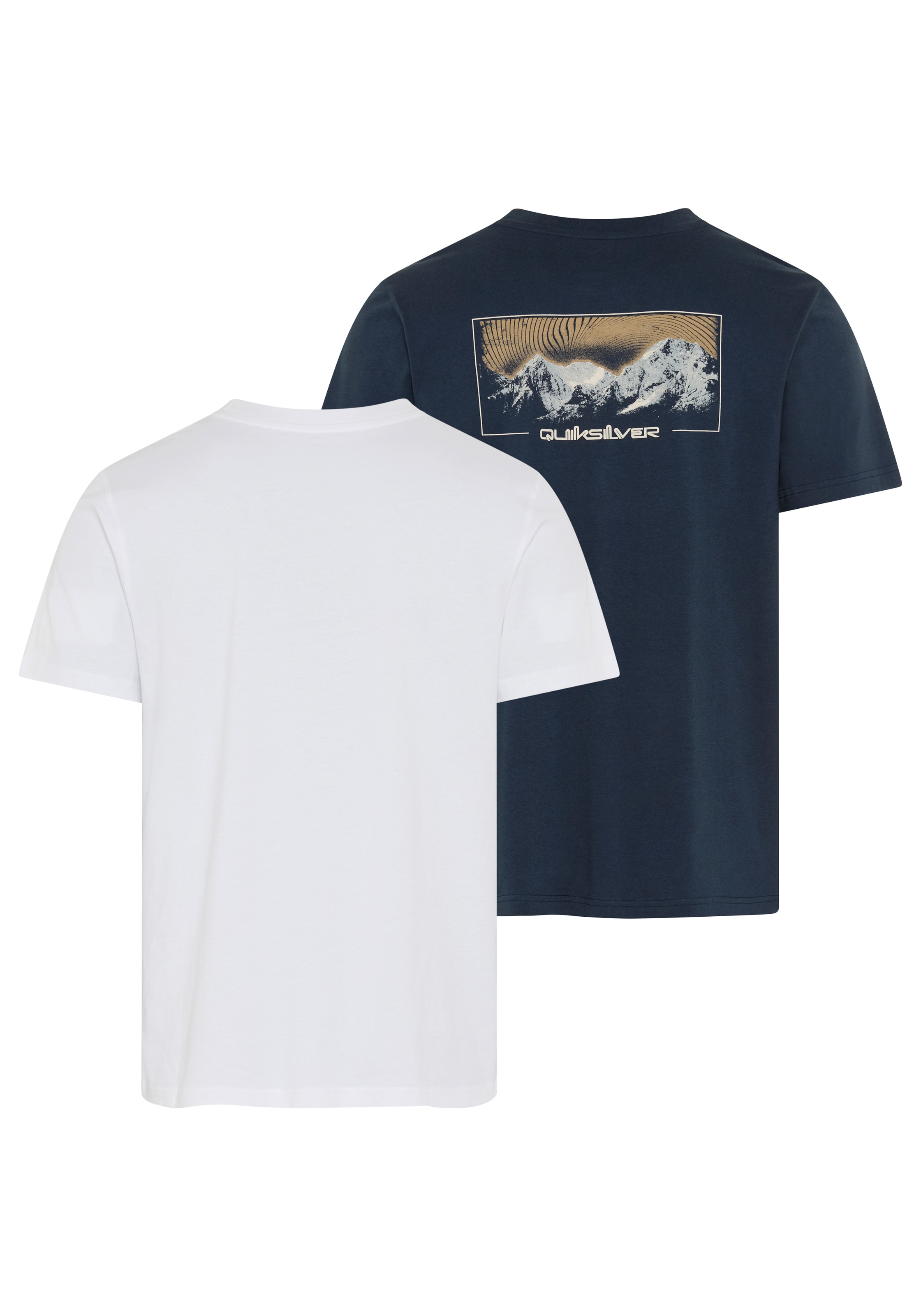 Quiksilver T-Shirt »LIGHT WAVES OFF COURSE SHORT SLEEVE PACK« 2 Kurzarm, aus Jersey-Material, mit Rundhalsausschnitt