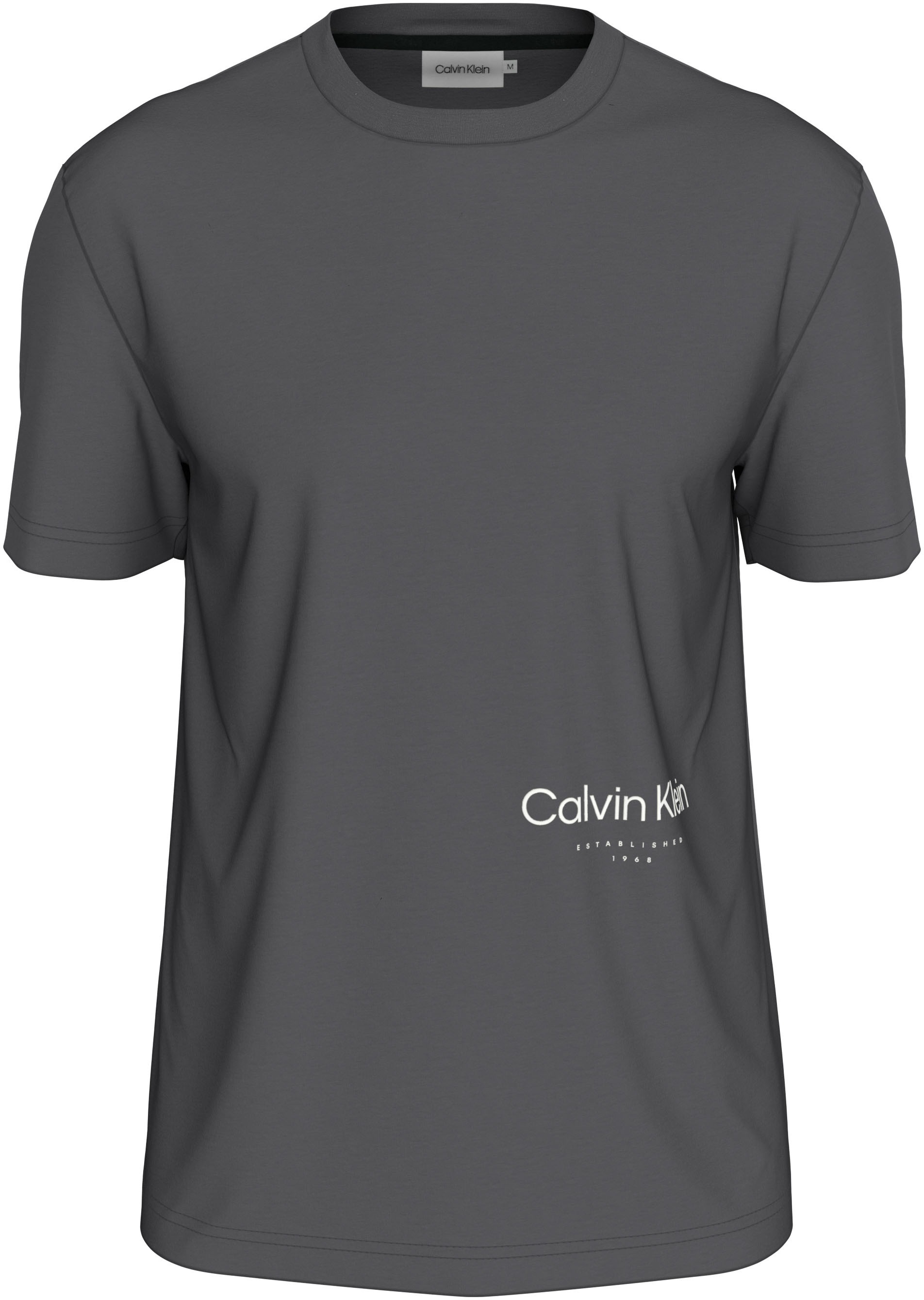 Calvin Klein Big&Tall T-Shirt »BT_OFF PLACEMENT LOGO T-SHIRT«, in großen Größen mit Markenlabel