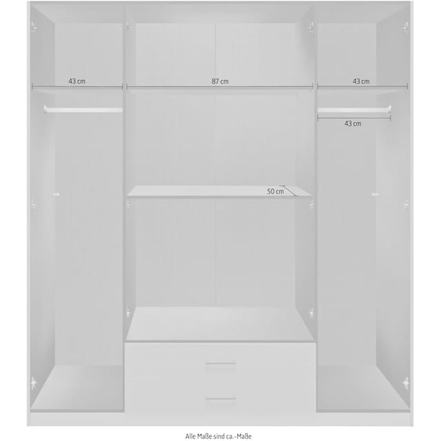 Wimex Drehtürenschrank »Soest«, mit Farbglas-Tür, wahlweise 135 oder 180cm  breit online kaufen
