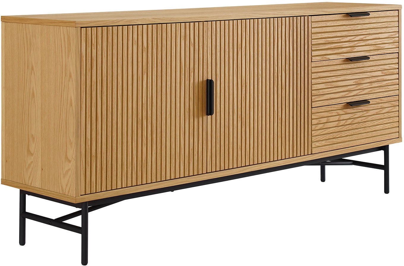 SalesFever Sideboard, Kommode, Eiche Echtholzfurnier, Breite 160 cm