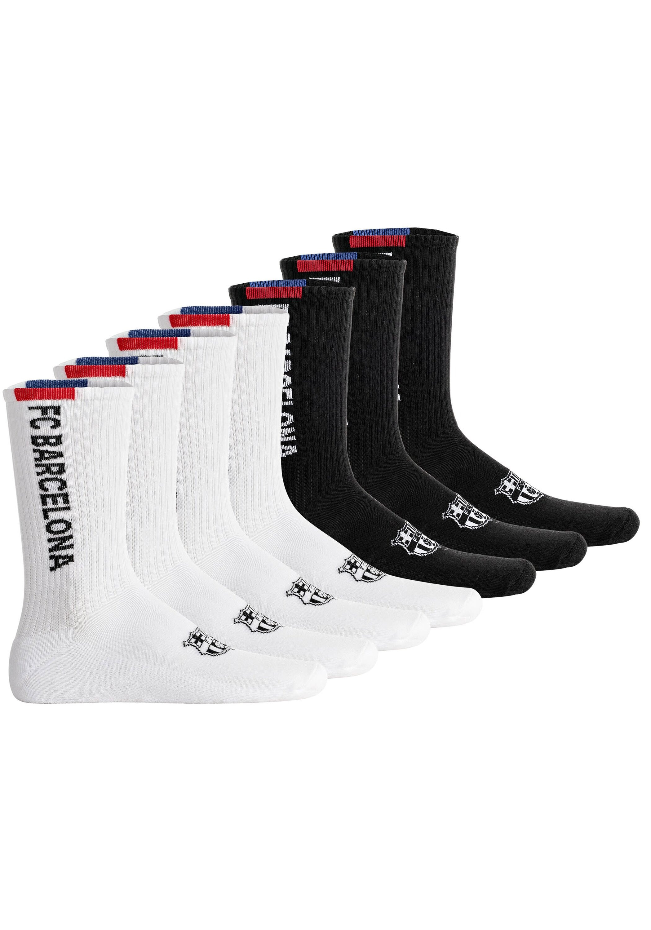 FC Barcelona Kurzsocken »Socken FCB Crew Socks 7-Pack 7er Pack« 7 Paar tlg.
