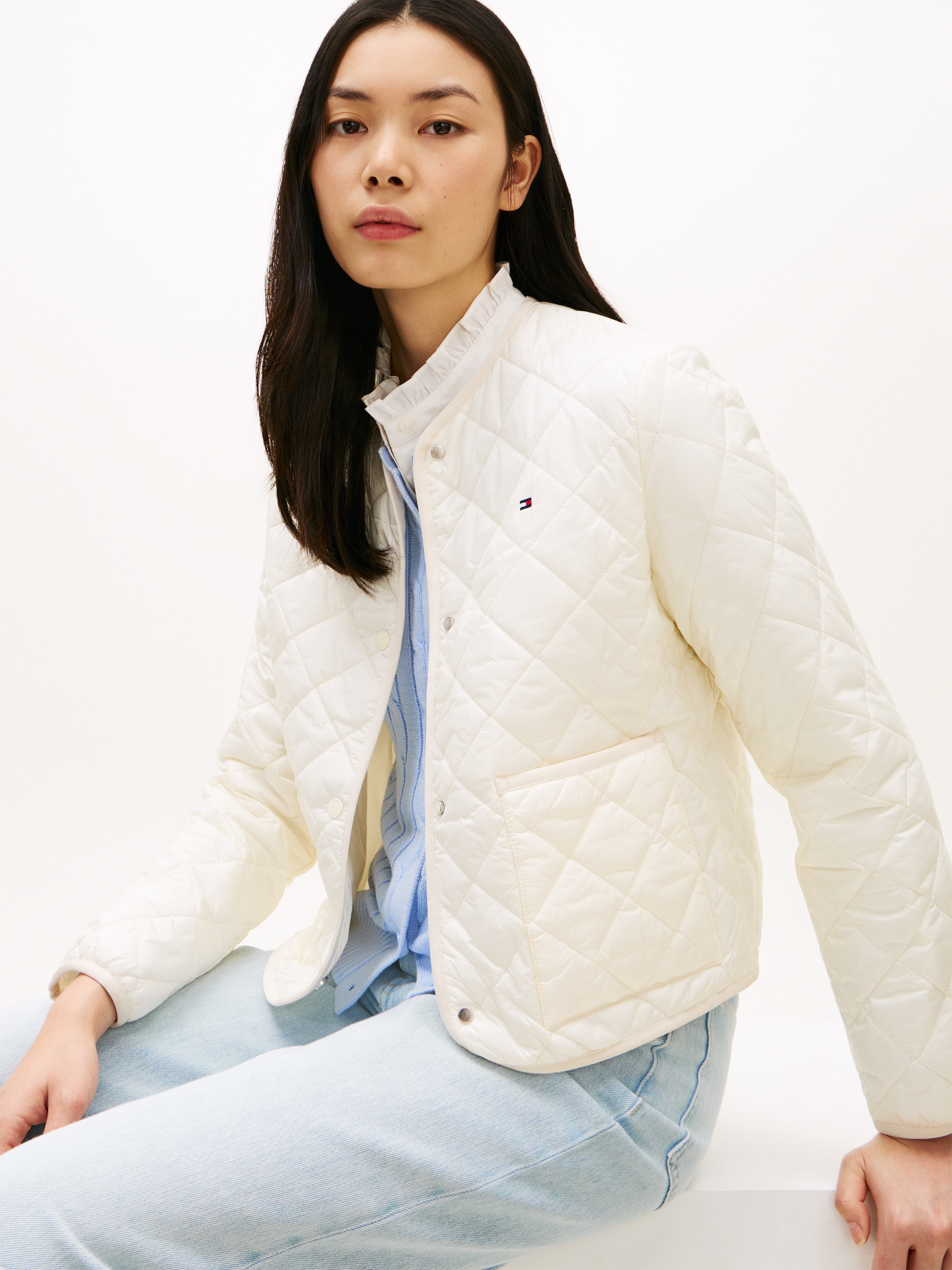 Tommy Hilfiger Steppjacke »LW PADDED REG QUILTED JACKET« in leicht verkürzter Länge, Regular Fit