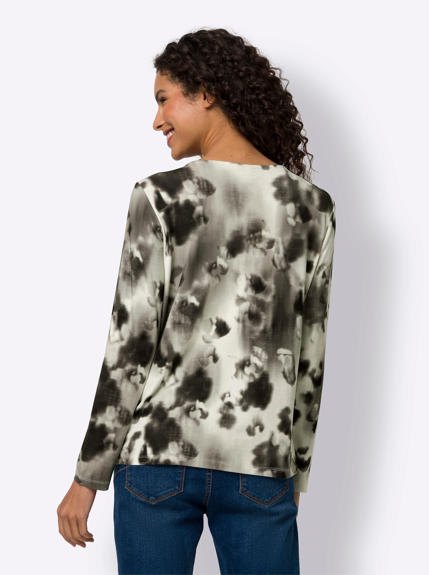 heine Langarmshirt »Druck-Shirt«, (1 tlg.)