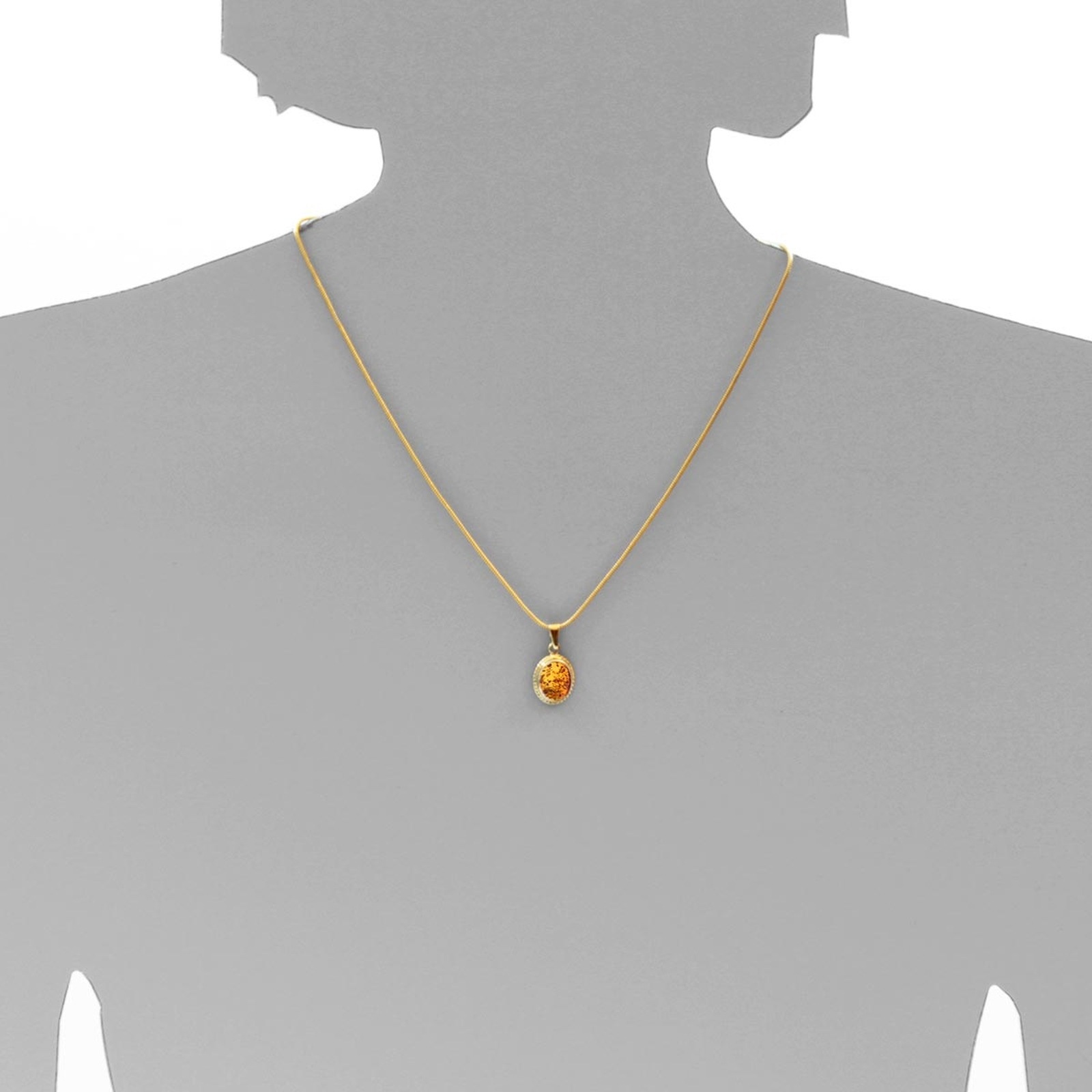 OSTSEE-SCHMUCK Kettenanhänger »- Jolin - Gold 333/000 - Bernstein«