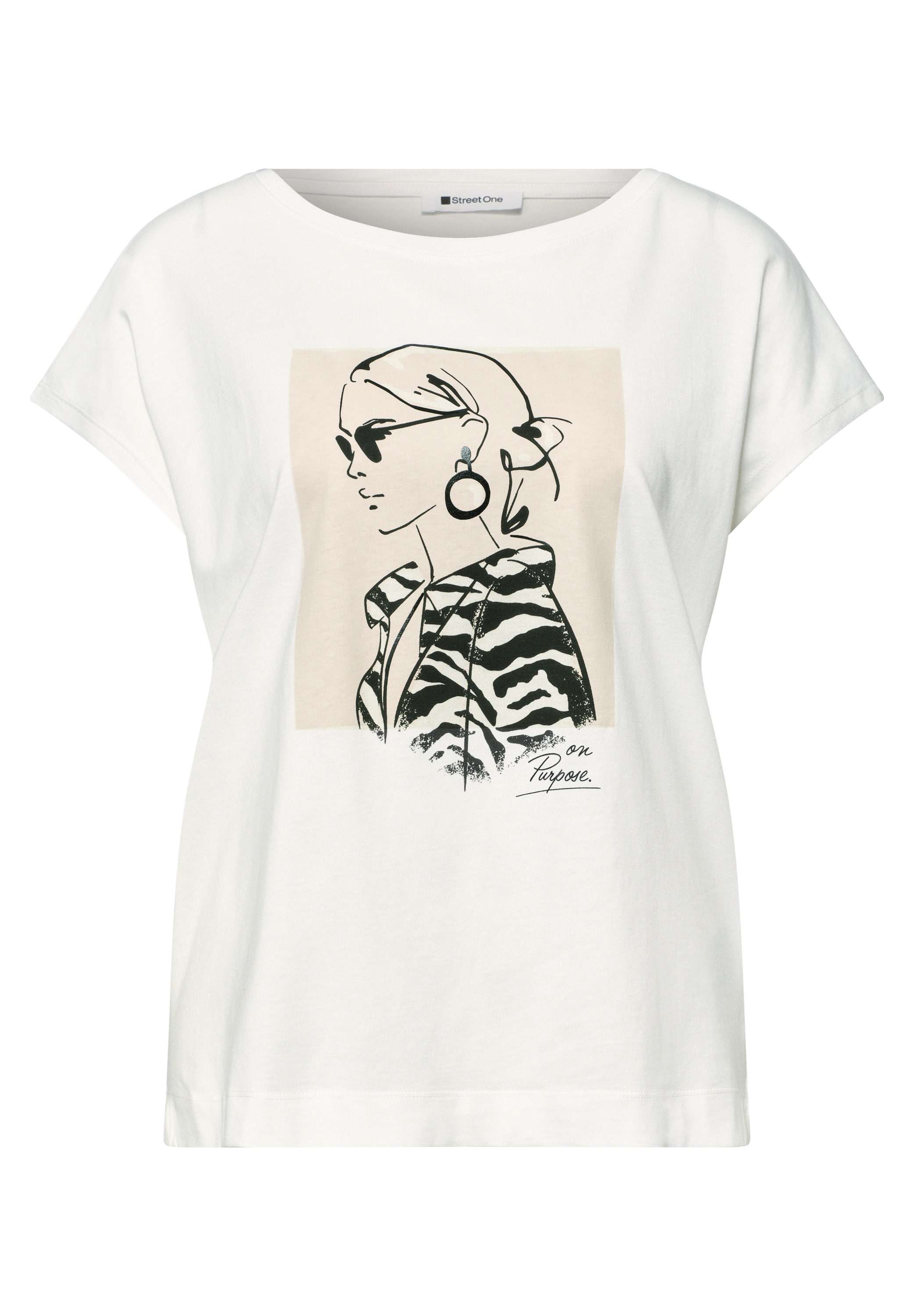 STREET ONE Shirttop Sommershirt mit Print
