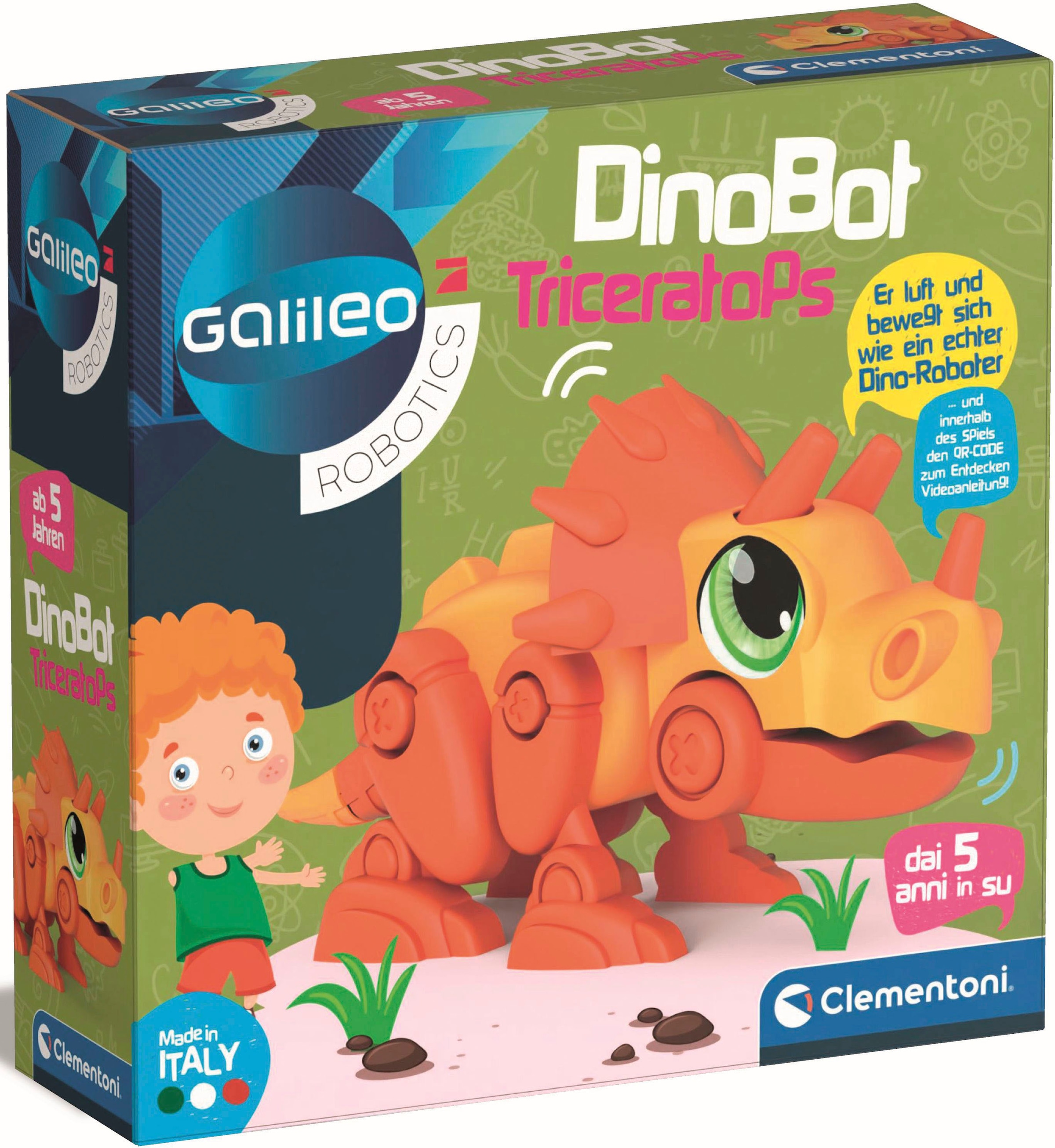 Clementoni® Roboter »Galileo, DinoBot Triceratops«, Made in Europe