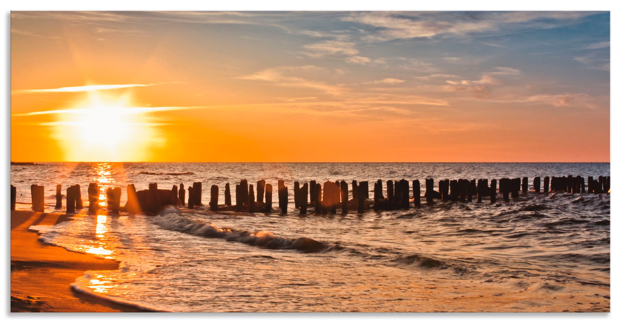 Artland Kuchenruckwand Schoner Sonnenuntergang Am Strand Selbstklebend In Vielen Grossen Spritzschutz Kuche Hinter Herd U Spule Als Wandschutz Vor Fett Wasser U Schmutz Ruckwand Wandverkleidung Aus Alu Bei Otto