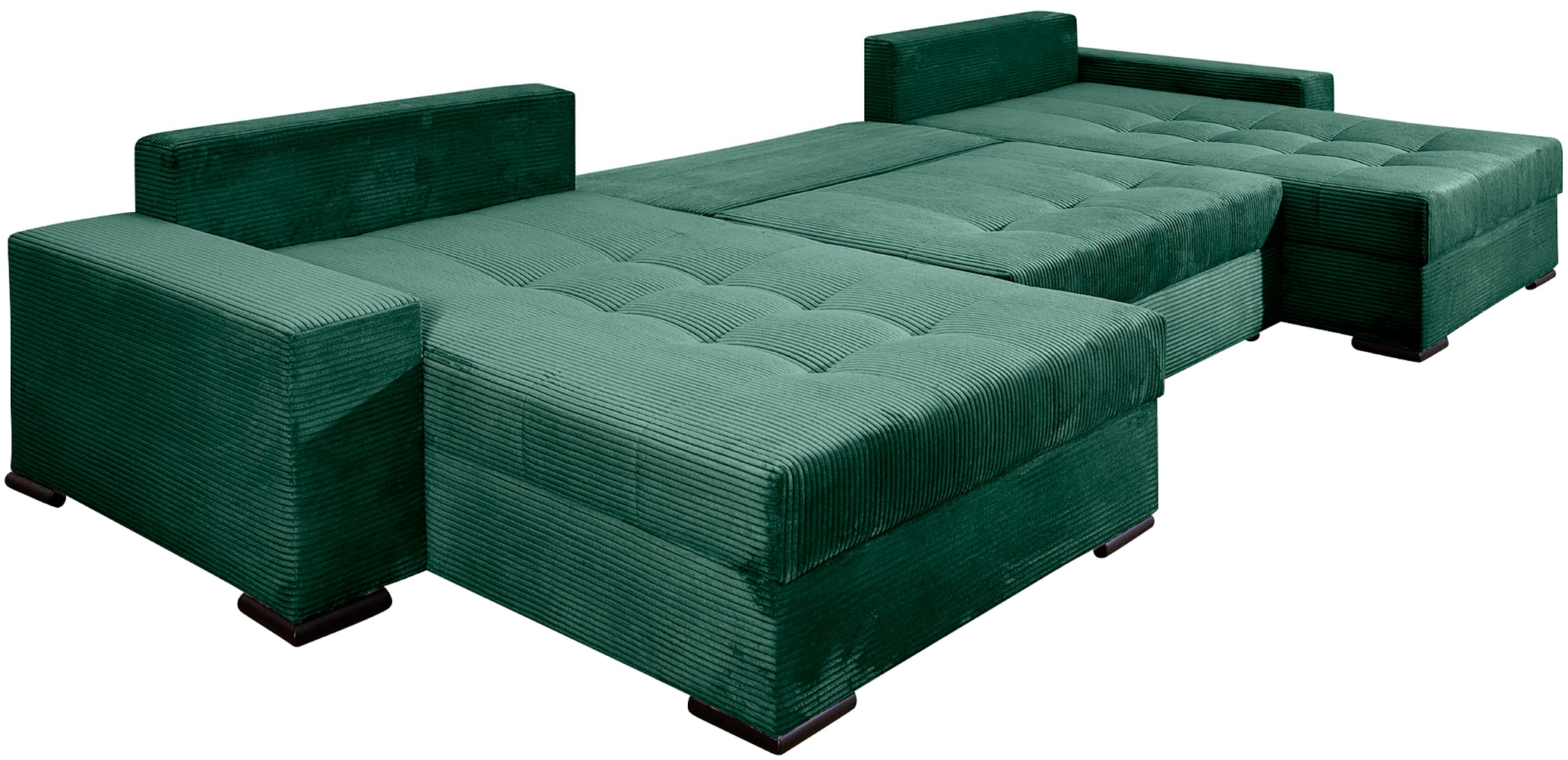 COLLECTION AB Wohnlandschaft »XXXL-Josy Relax U-Form Breite 352 cm, mit 2 gleich großen Recamieren«, inkl. Bettfunktion, Bettkasten, mit 4 Rückenkissen in zwei Größen