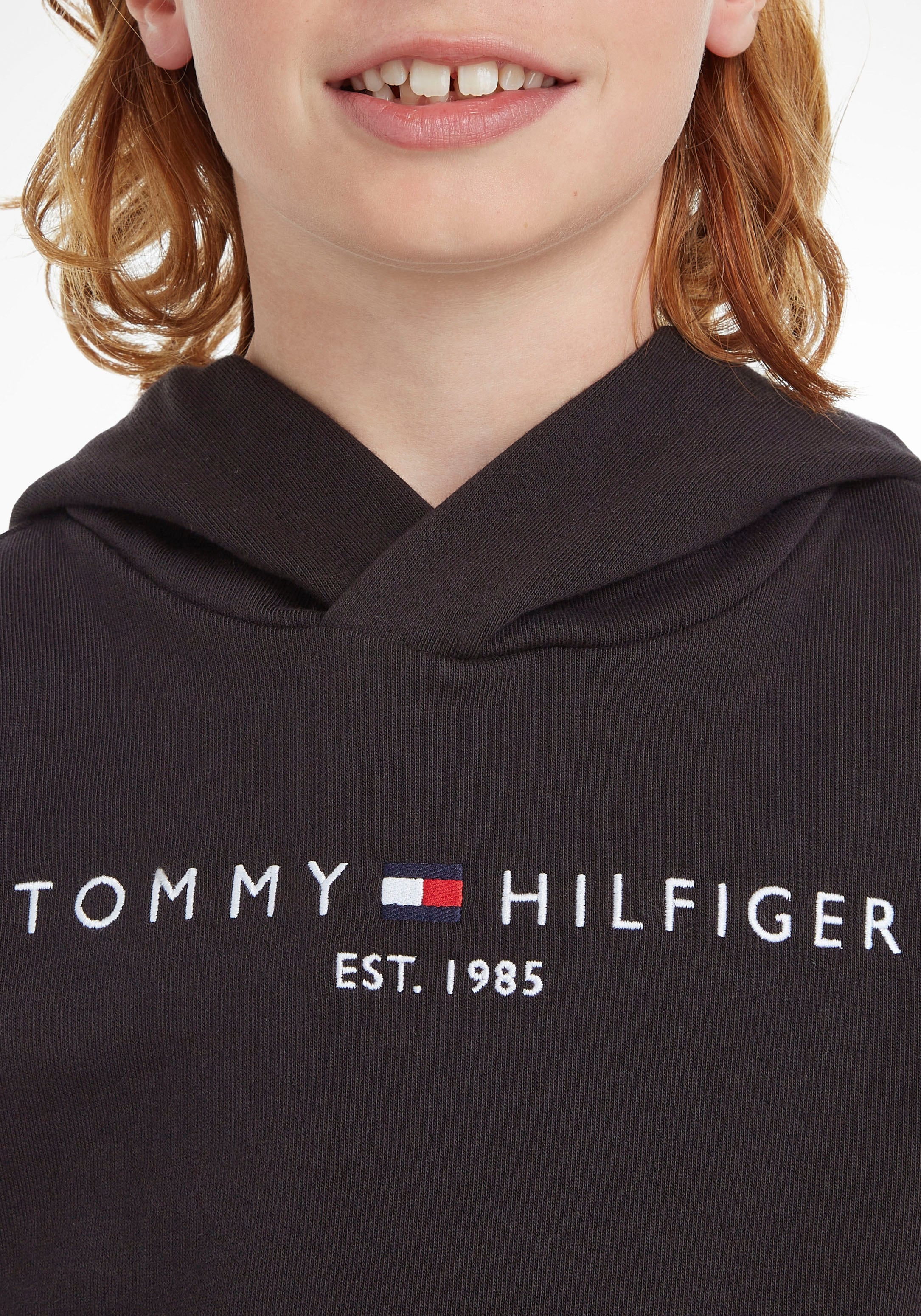 und HOODIE«, Jungen bei Hilfiger »ESSENTIAL Kinder OTTO Junior Kids Kapuzensweatshirt Mädchen bestellen Tommy MiniMe,für