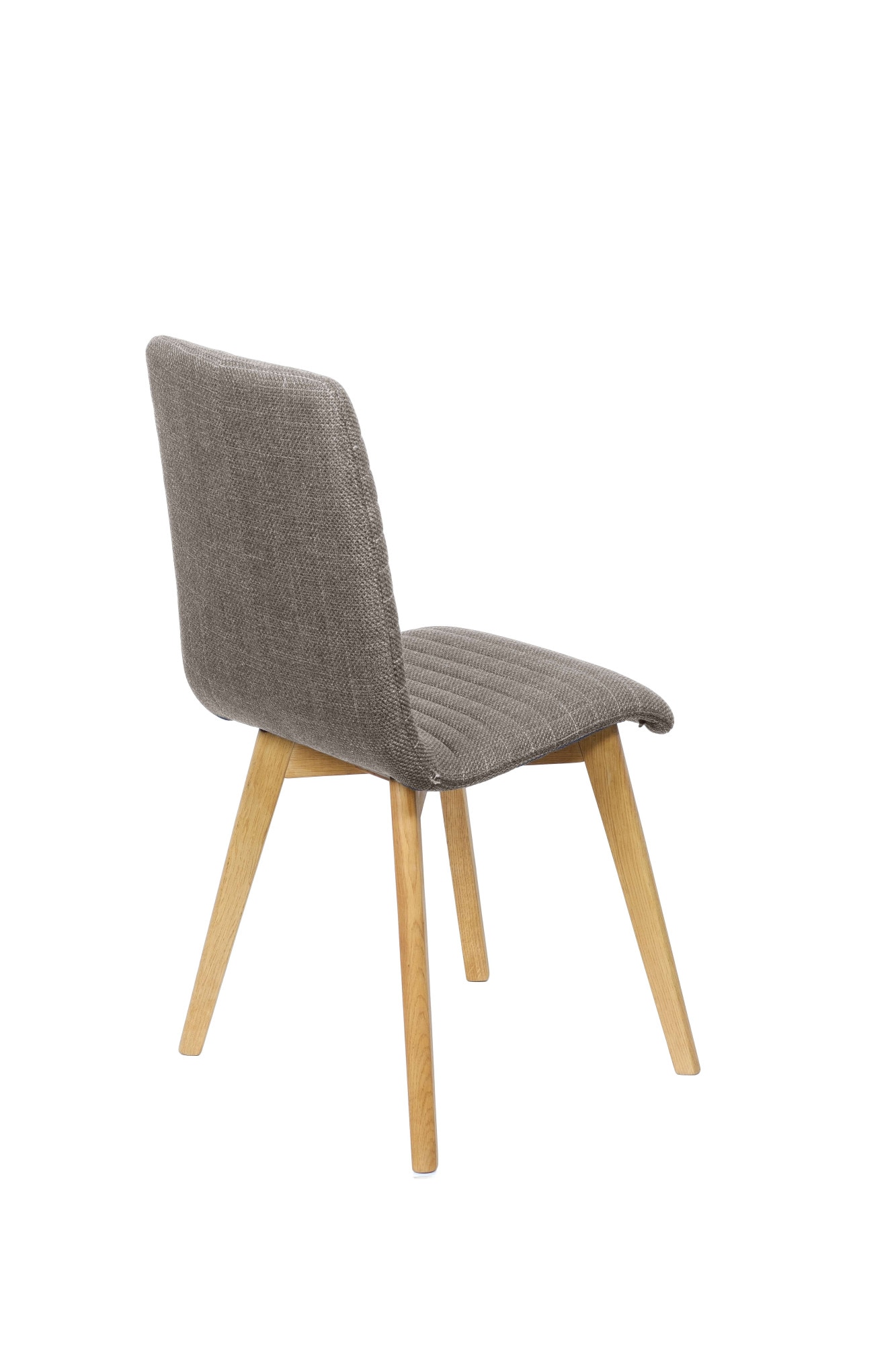 Home affaire 4-Fußstuhl »Arosa Esszimmerstuhl, Polsterstuhl, Küchenstuhl, Speisestuhl, Essstuhl«, (Set), 2 St., Chenille, 2er-Set, Beine aus Massivholz Eiche oder Buche, mit gestepptem Stoff