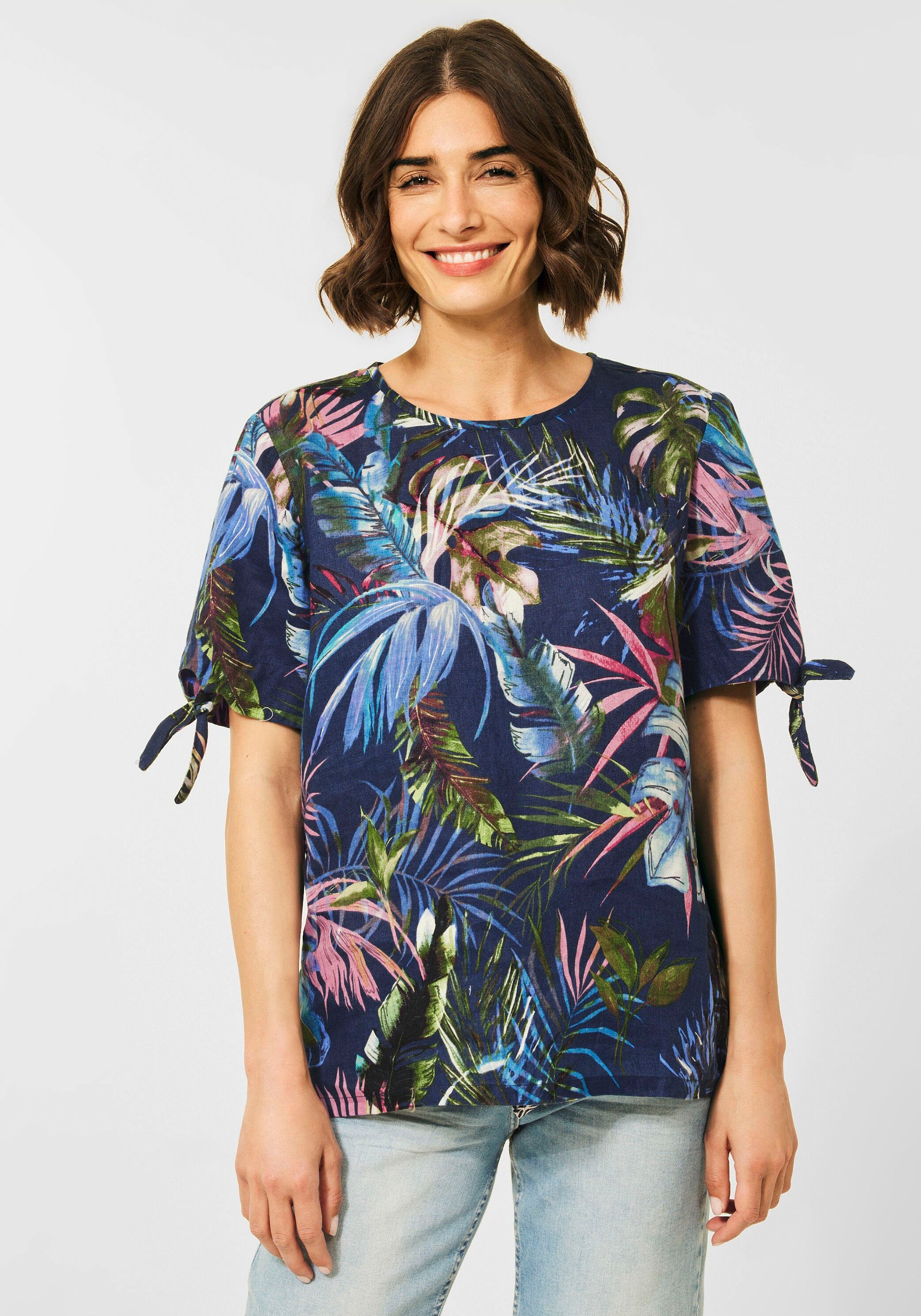 Cecil Druckbluse, mit tropischem Print