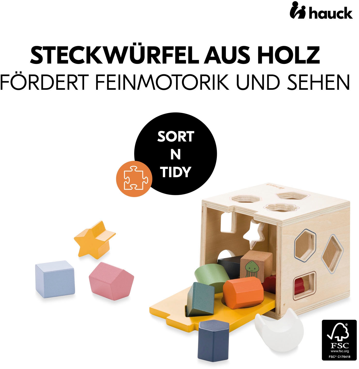 Hauck Steckspielzeug »Sort N Tidy«, FSC® - schützt Wald - weltweit