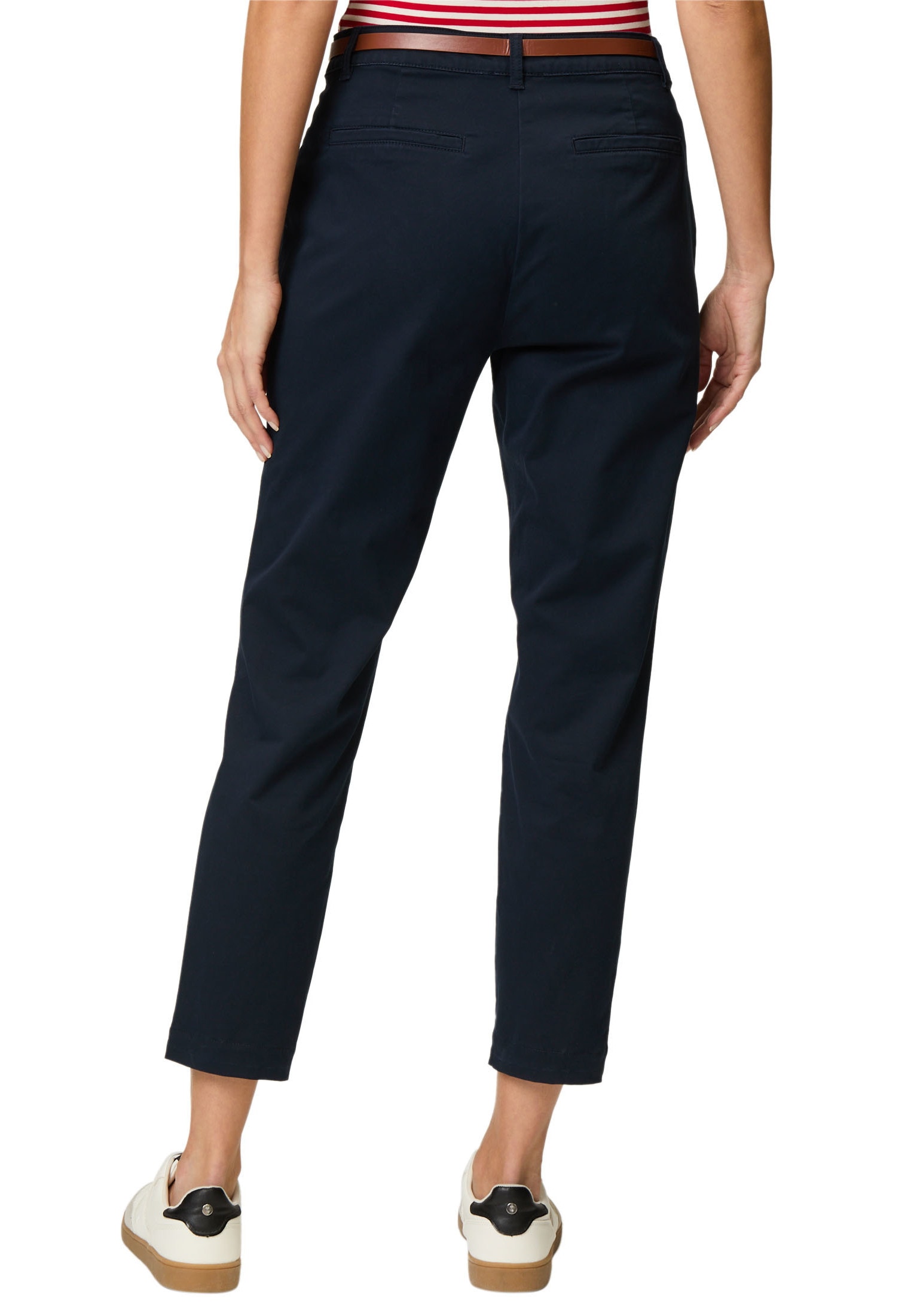 Zero Chinohose »Chinohose mit Gürtel 28 Inch«