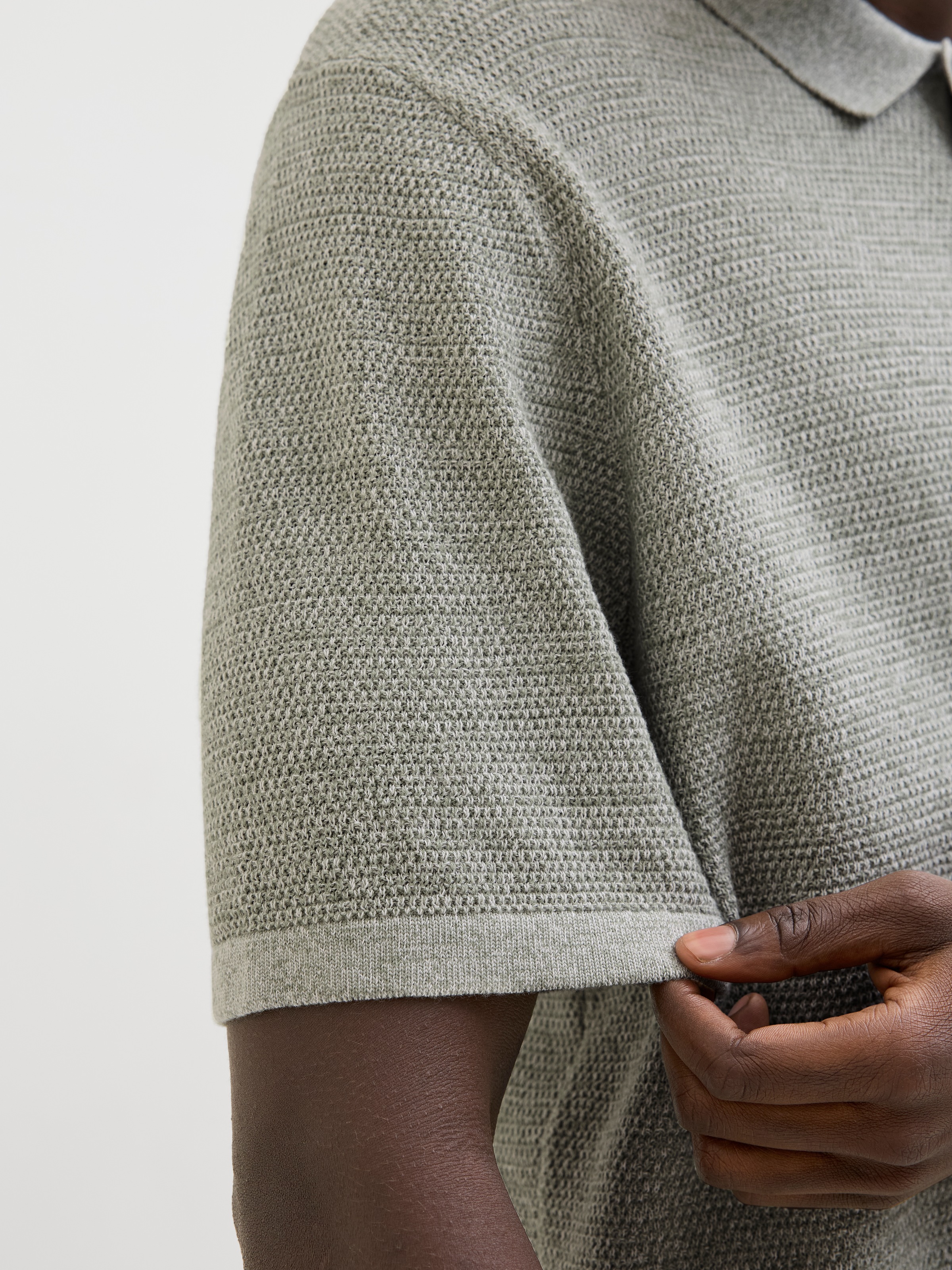 Jack & Jones Kurzarmpullover »JJEGEORGE KNIT POLO SS SN«, mit Polo Kragen