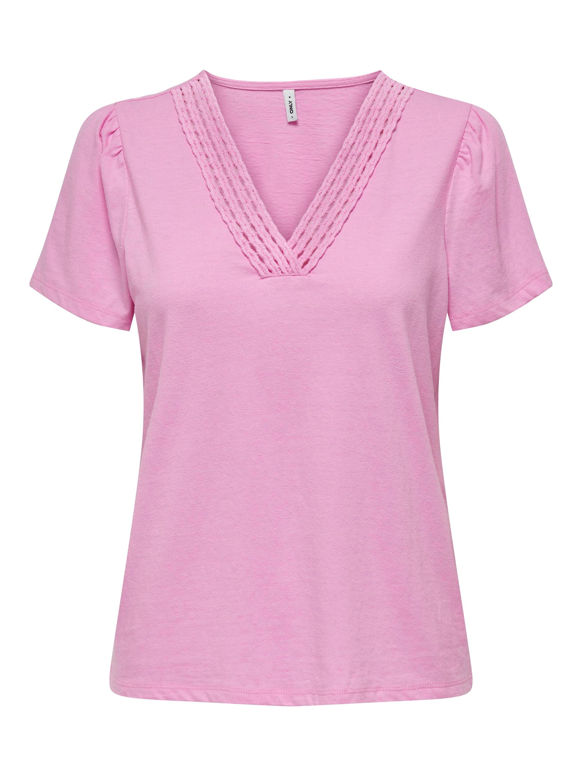 ONLY V-Shirt »ONLBENITA S/S V-NECK TOP JRS«