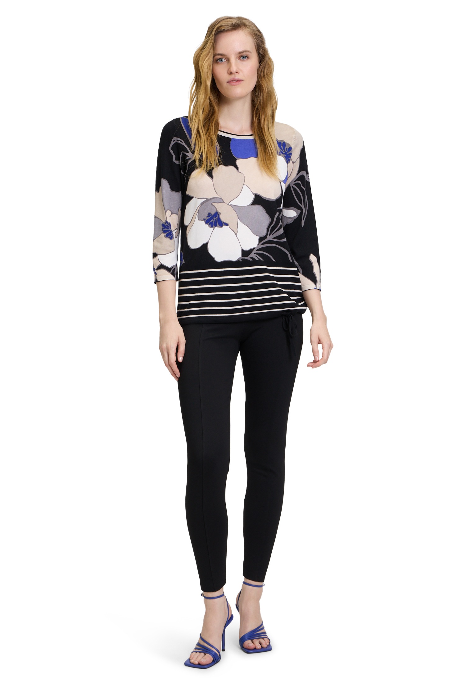 Betty Barclay Rundhalspullover »Feinstrickpullover mit Blumenprint«
