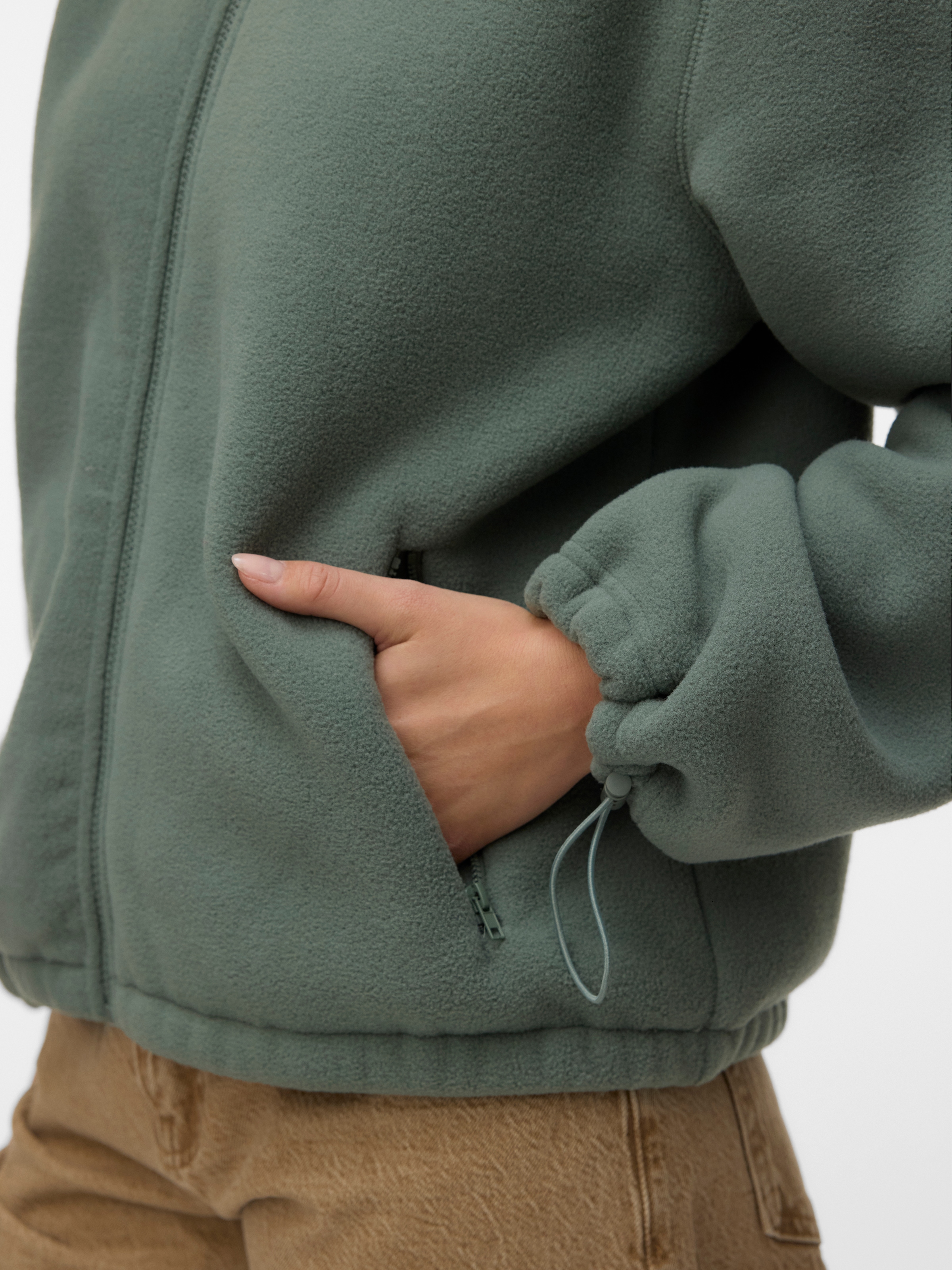 Vero Moda Fleecejacke »VMJANNIE LS FLEECE ZIP JACKET EXP« Kunstfaser