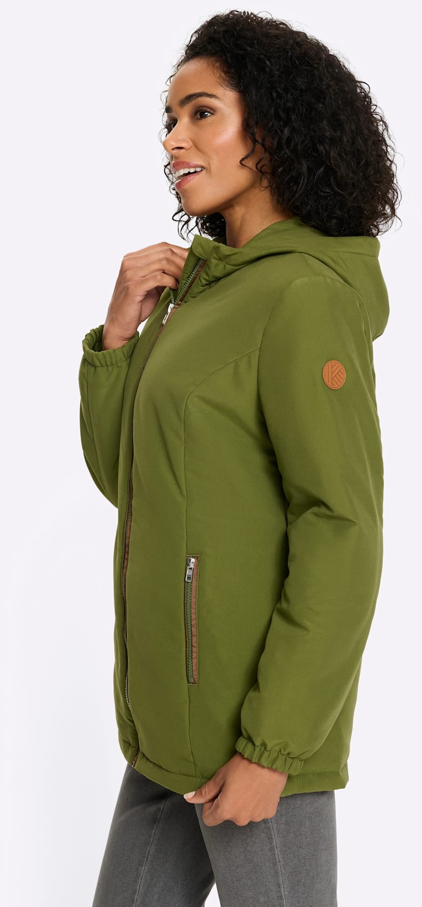 Classic Basics Langjacke mit Kapuze