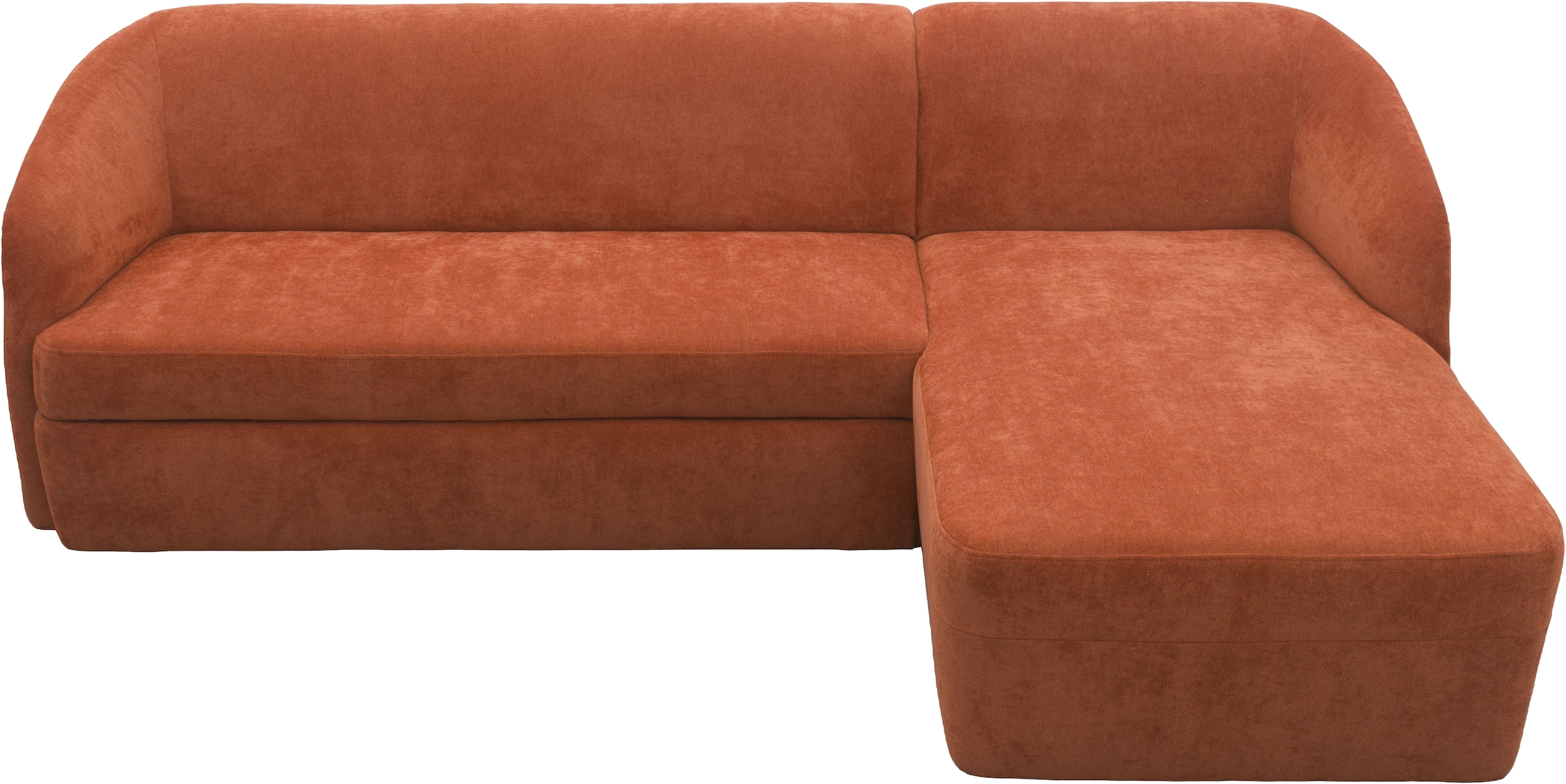 DOMO collection Ecksofa »Orbis, modernes, klares Design mit schmalen, abgerundeten Armlehnen« whlw. mit Bettfunktion u./o. Bettkasten, aus Luxus- Microfaser