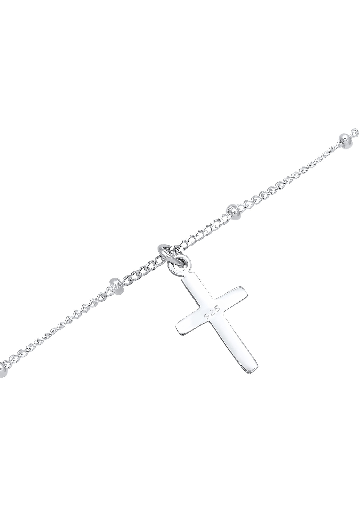 Elli Choker »Halskette Choker Kugelkette Kreuz Glaube 925 Silber«