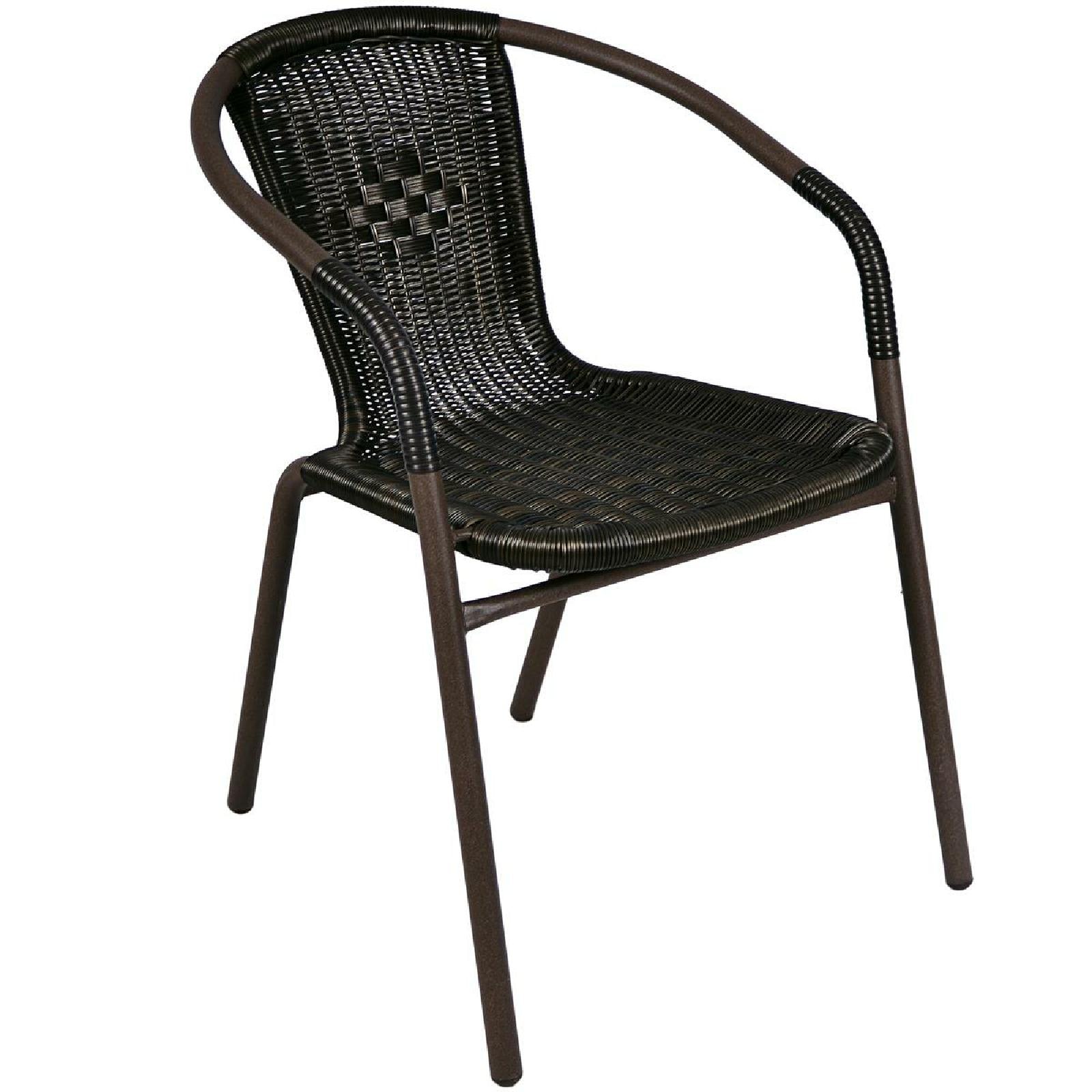 VCM Garten-Essgruppe »3-tlg. Bistroset Balkon Stuhl Tisch Set Braun«