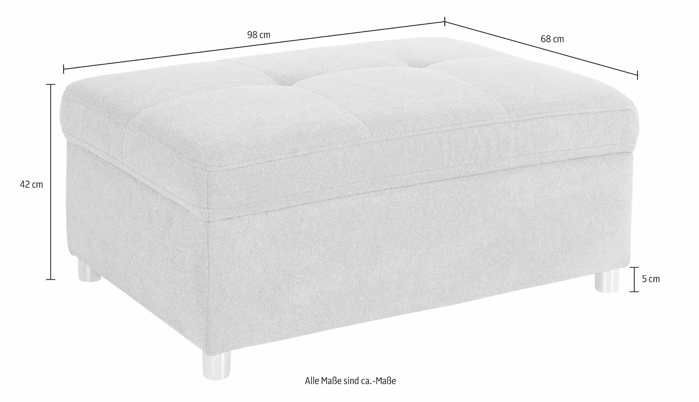 sit&more Polsterhocker »Top Bilbao«
