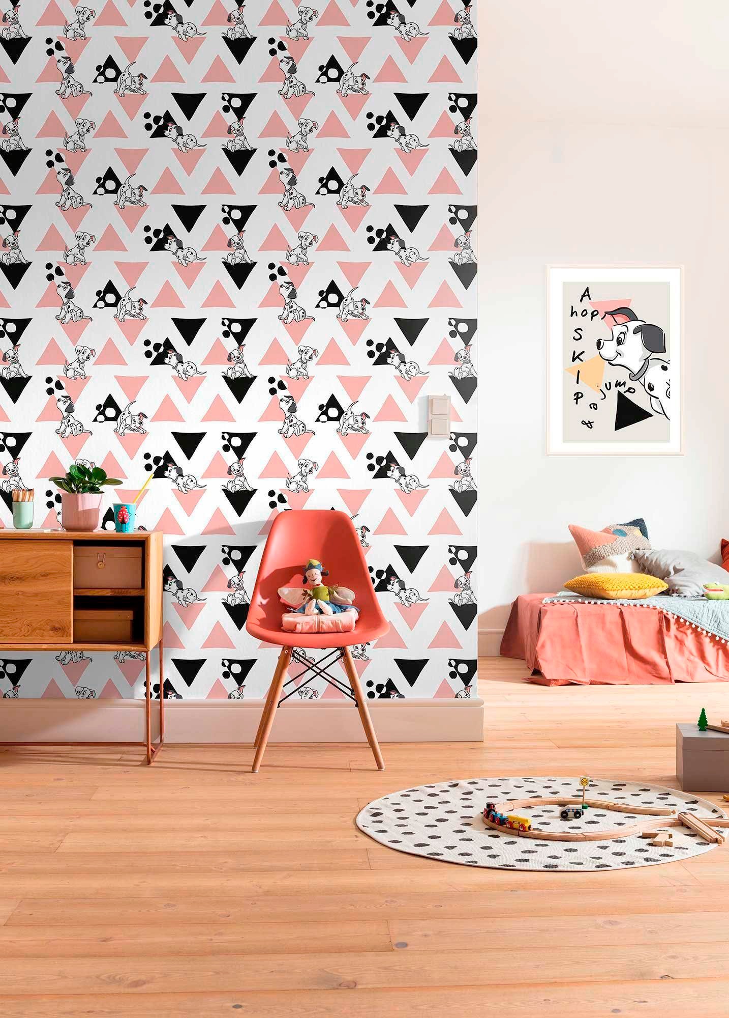Komar Vliestapete »Digitaldruck Vlies - 101 Dalmatiner Angles - Größe 200 x 280 cm«, bedruckt, Kinderzimmer