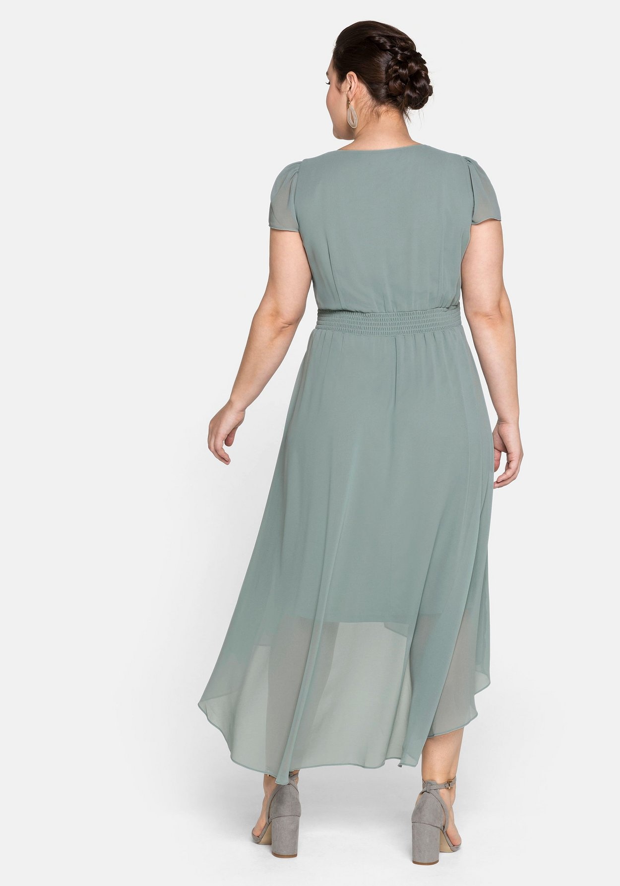 Sheego Abendkleid »Abendkleid mit Flügelärmeln«, mit Flügelärmeln