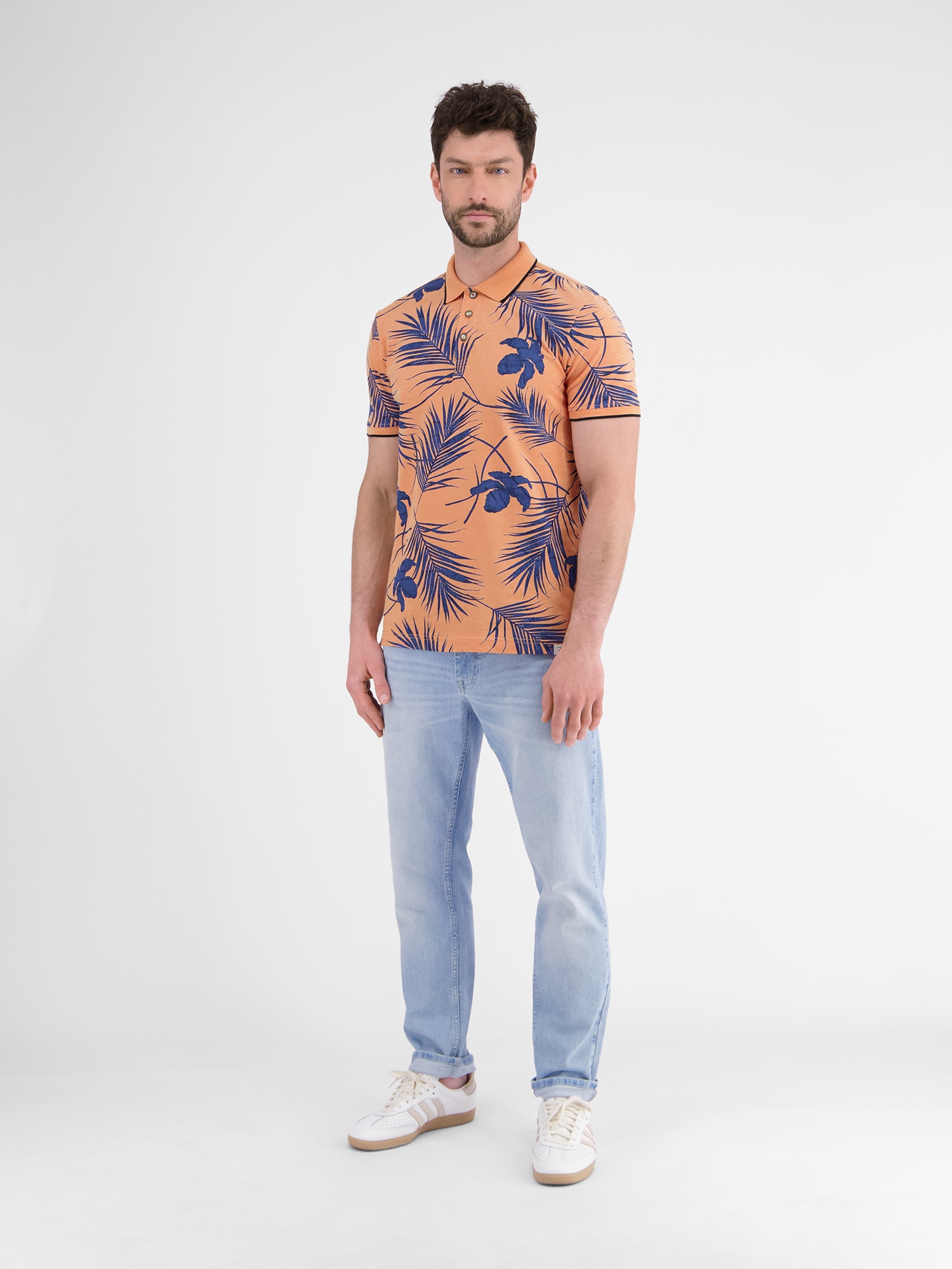 LERROS Poloshirt »LERROS Modisches Poloshirt, sommerlich gemustert«