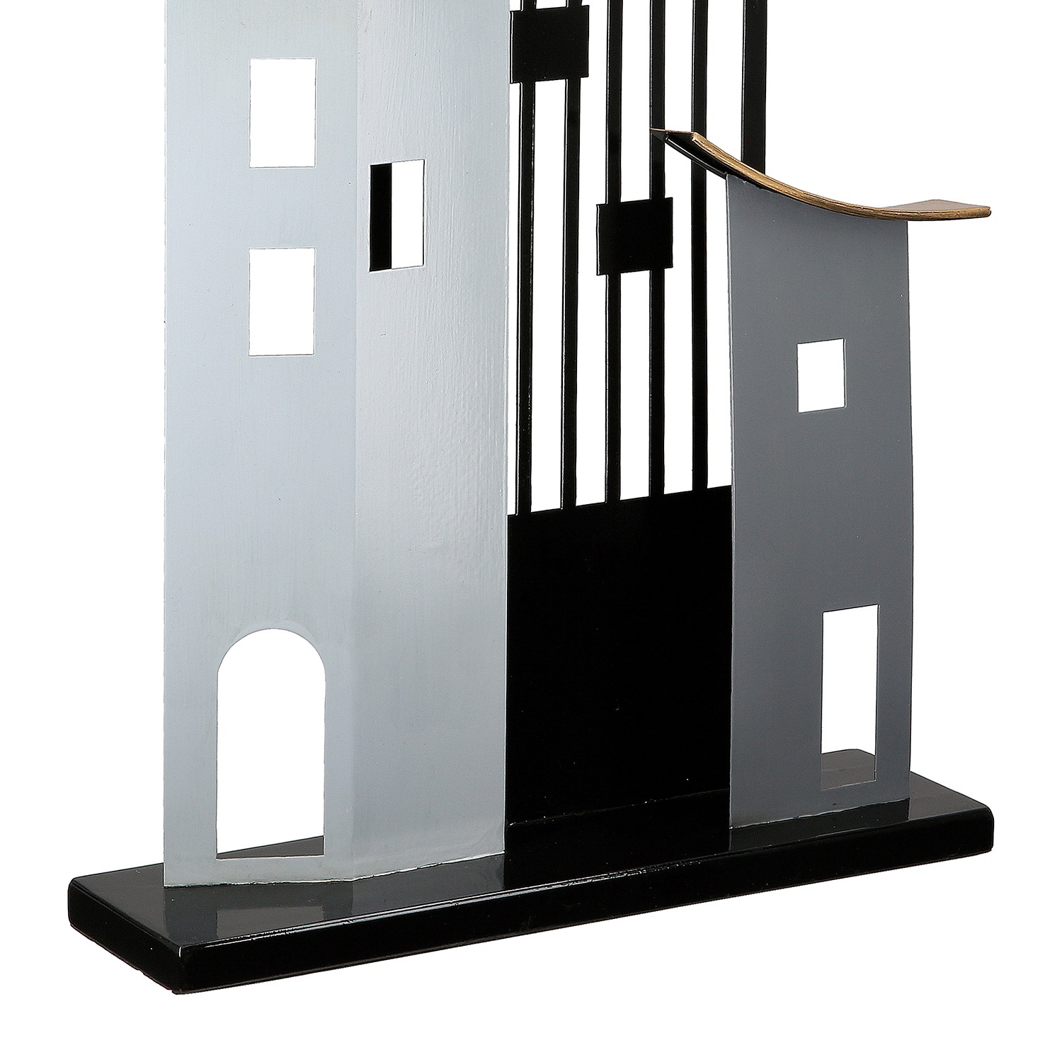 Casablanca by Gilde Dekoobjekt »Standrelief Haus Metropolitan grau; schwarz H. 47,5 cm«