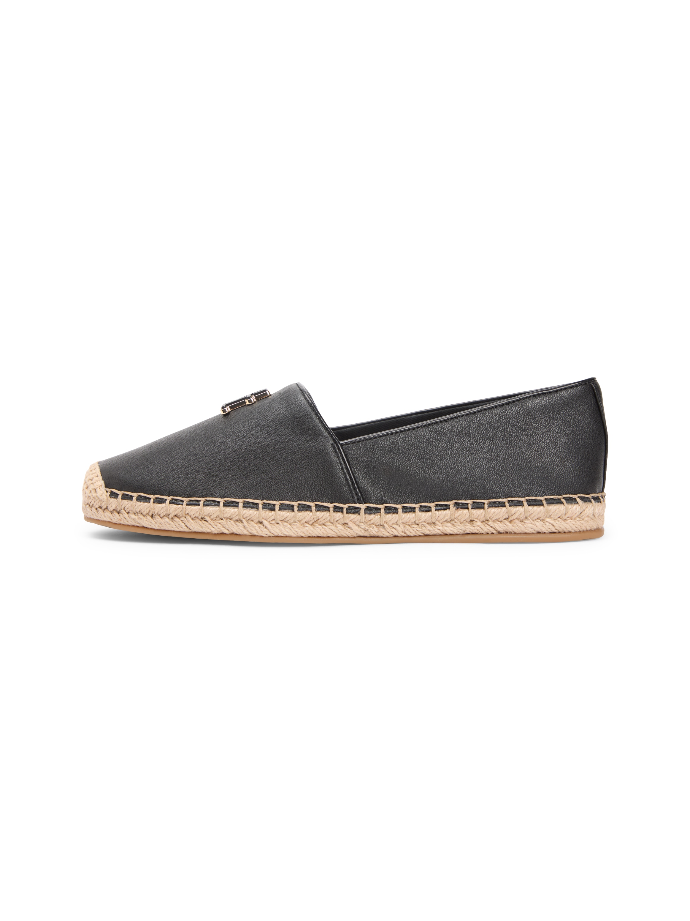 Tommy Hilfiger Espadrille »TH LOGO LEATHER ESPADRILLE«  Sommerschuh, Slipper, Schlupfschuh mit typischer Juteverzierung