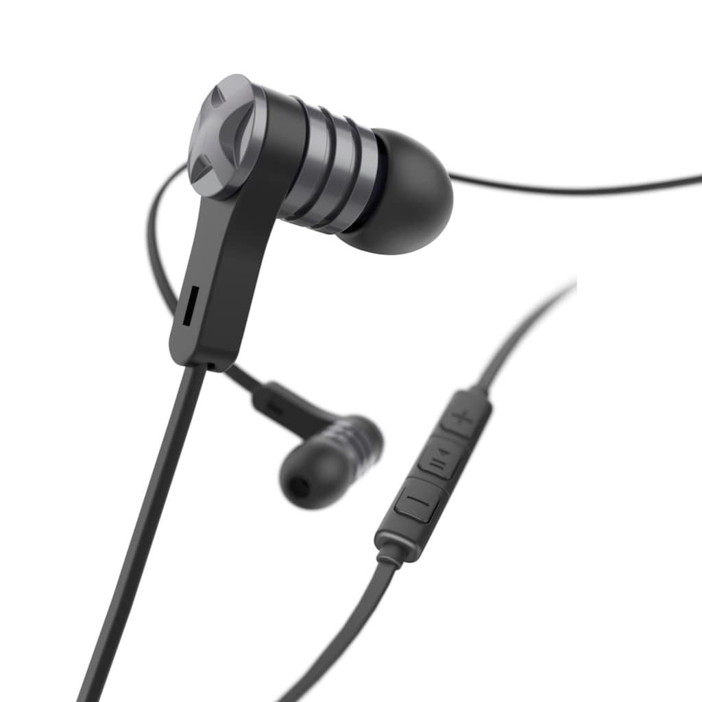 Hama In-Ear-Kopfhörer »Kopfhörer "Intense", In-Ear, Mikrofon, Flachbandkabel«