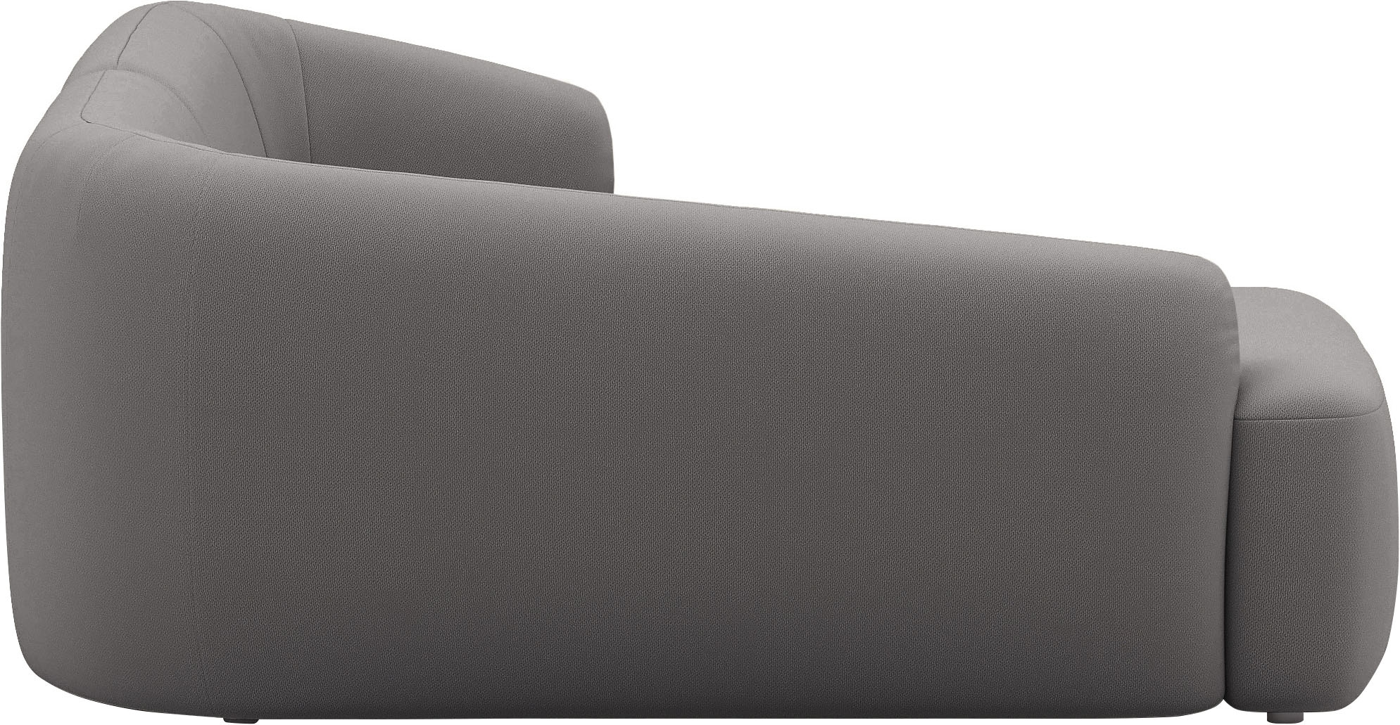 Home affaire Ecksofa »Nergal, kompakte Stellmaße, Breite 216cm, organisches Design, L-Form« Modernes Design, schlichte Optik, stilvoller Blickfang im Wohnzimmer