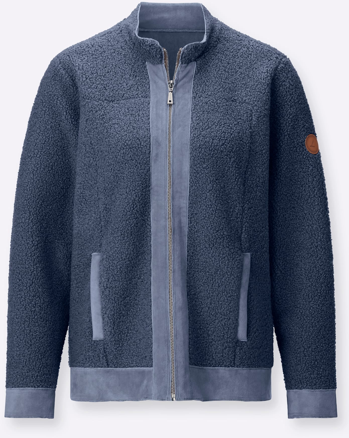 Casual Looks Bouclèjacke ohne Kapuze