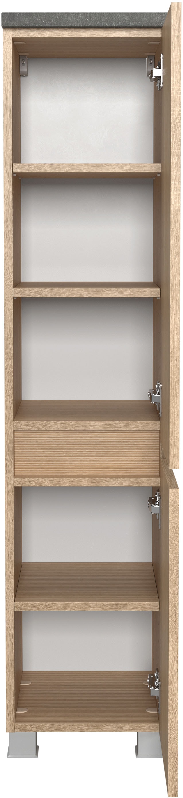 welltime Badmöbel-Set »Eixo«, Set 90 cm breit, Badmöbel mit LED-Beleuchtung