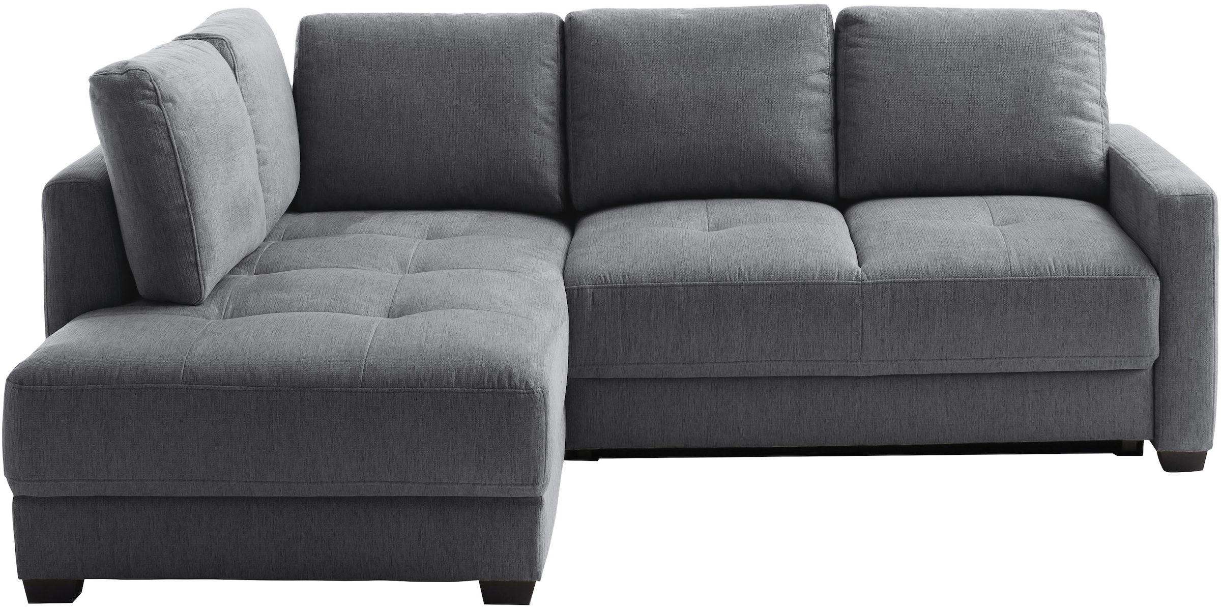 Mr. Couch Ecksofa »Pierre, L-Form mit BoxSpring« Mit Boxpring-Taschenfederkern