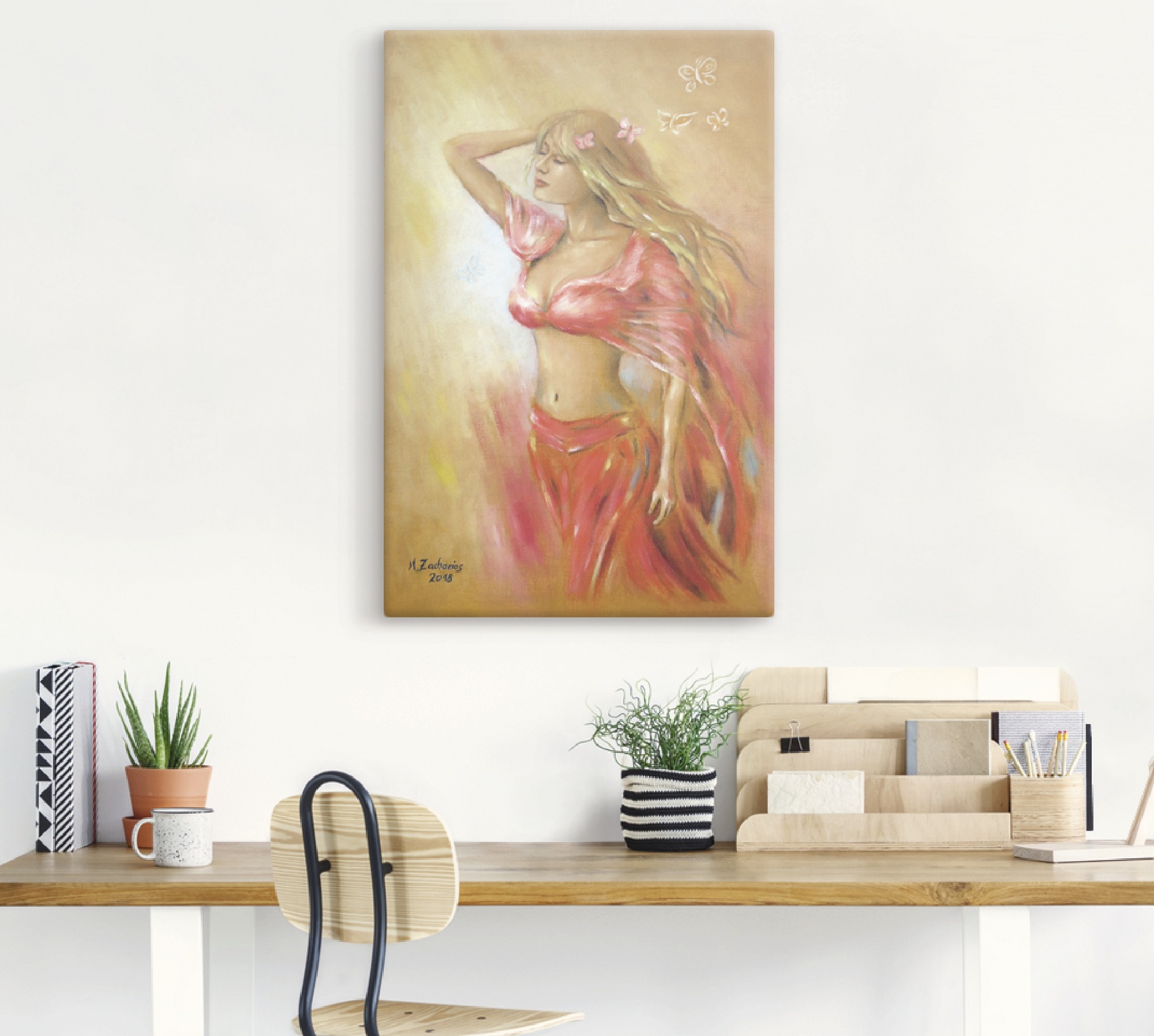 Artland Wandbild »Verführerisches Mädchen im roten Kleid«, Frau, (1 St.), als Leinwandbild, Poster in verschied. Größen