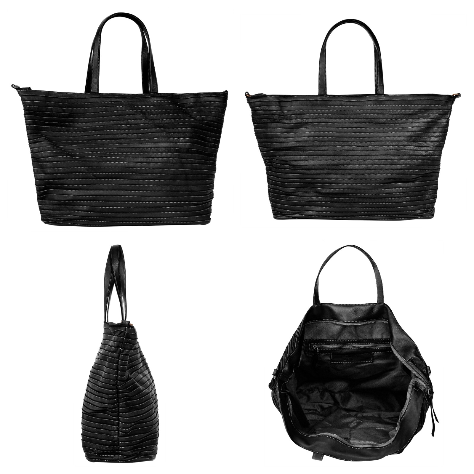 Samantha Look Shopper, echt Leder, Made in Italy