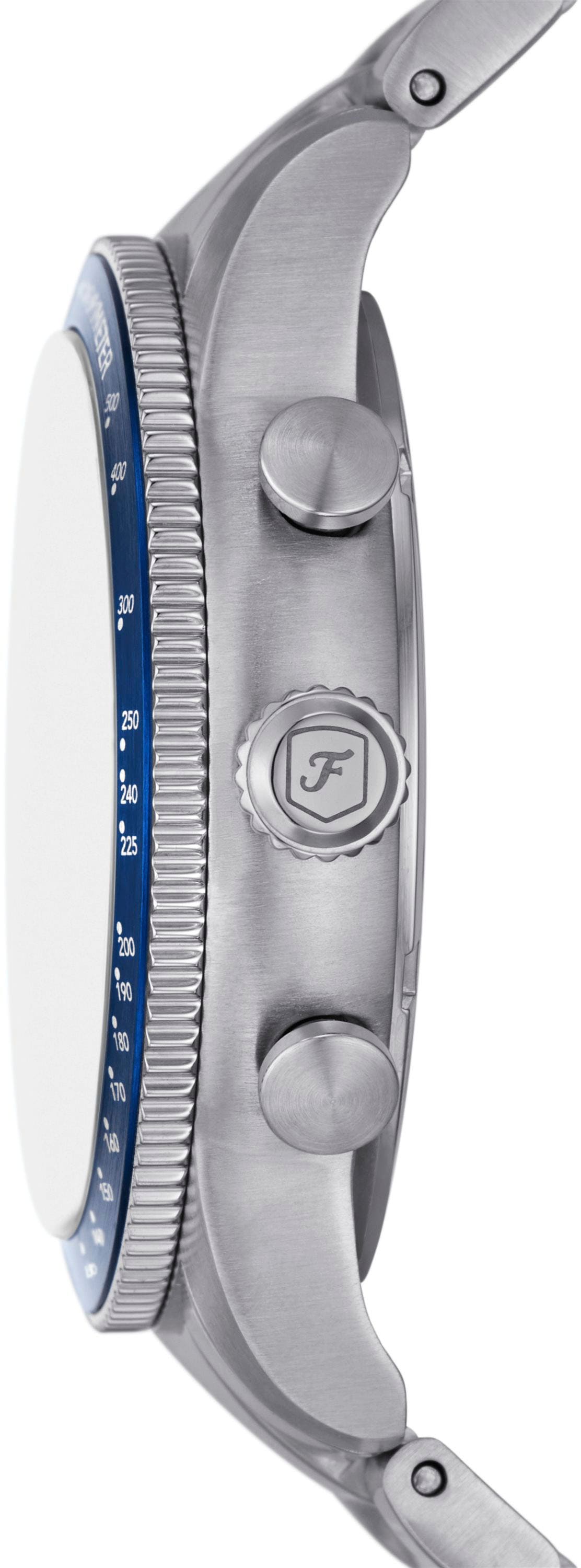 Fossil Chronograph »SPORT TOURER«, Quarzuhr, Armbanduhr, Herrenuhr, Stoppfunktion, Datum,Edelstahlarmband