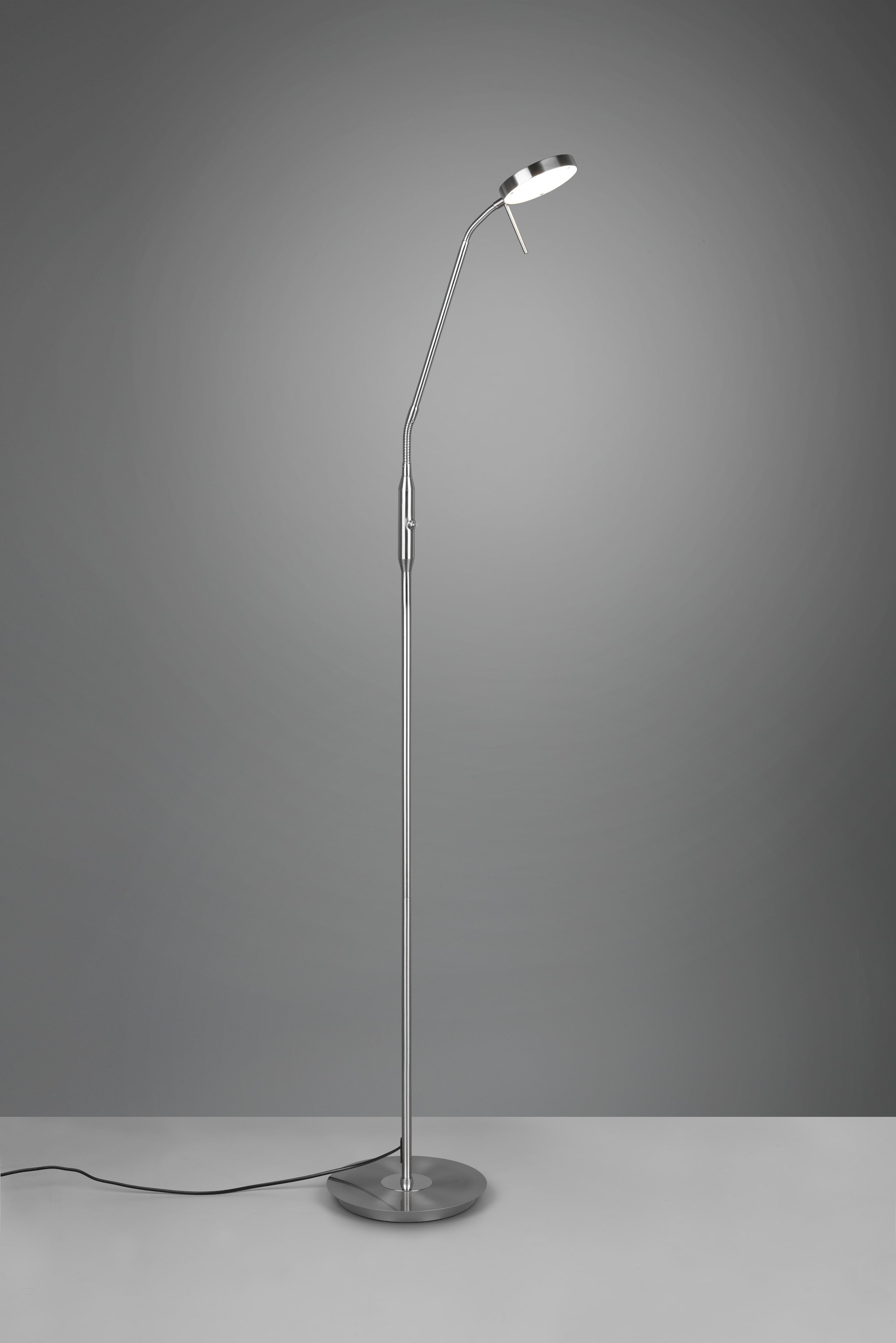 TRIO Leuchten LED Stehlampe »MONZA, Stehleuchte mit Sensordimmer Lichtfarbe einstellbar 2300-4000K«, 1 flammig, Leuchtmittel LED-Board | LED fest integriert, Leuchtenkopf flexibel verstellbar Memoryfunktion Höhe 145-160 cm