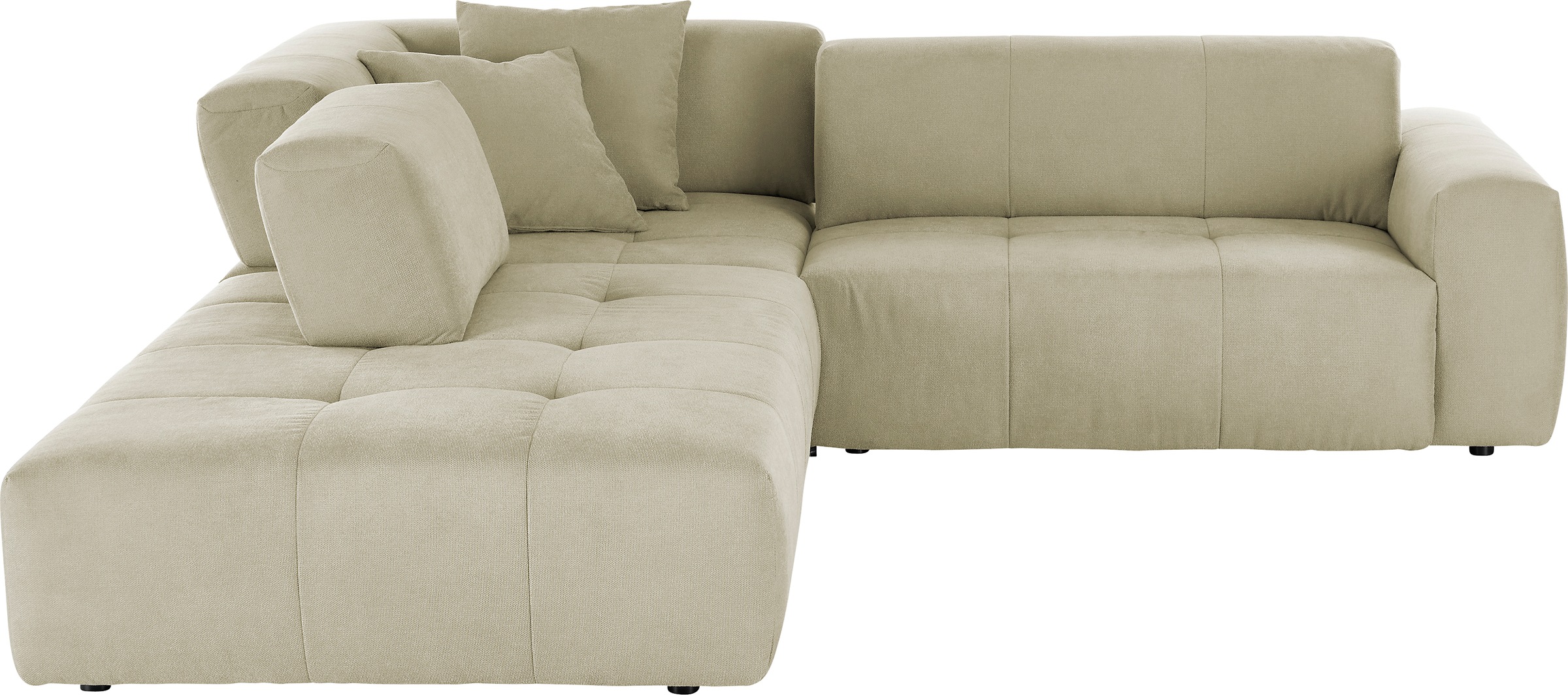 3C Candy Ecksofa »Yoshy Komfortsofa, bequem und modern, hochwertige Verarbeitungsdetails«, Zwei verschiedene Sitztiefen durch verstellbare Rückenlehne, L-Form