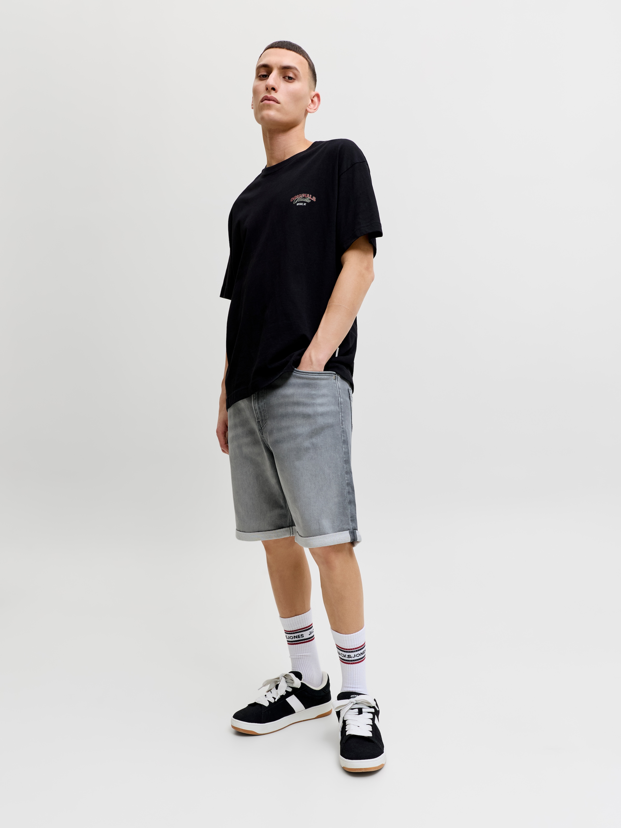 Jack & Jones Jeansbermudas »JJITONY JJASHER I.K SHORTS GE 731 SN« Baumwollmischung