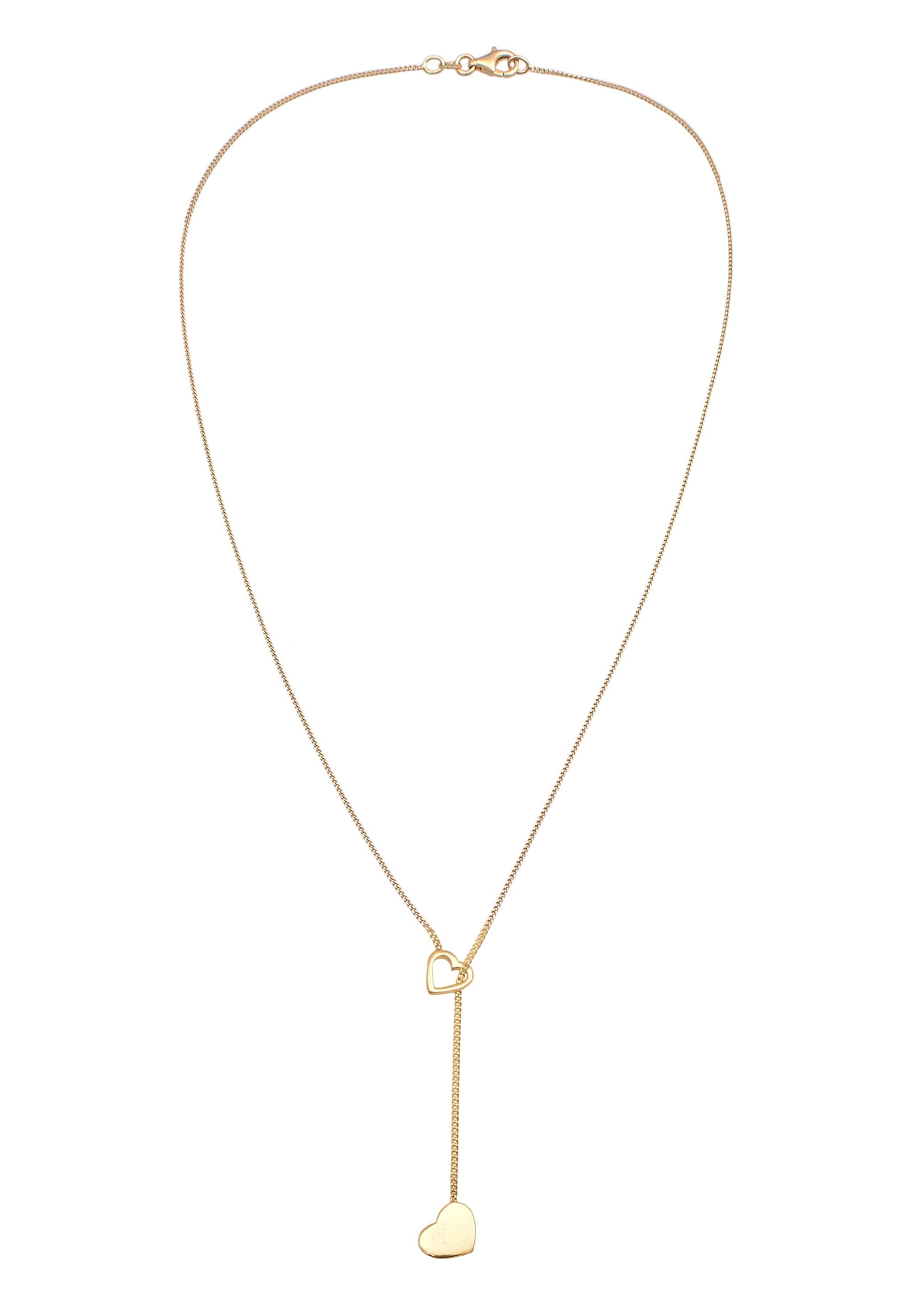 Elli Y-Kette »Halskette Y-Kette Herz Liebe Amore 925 Silber«