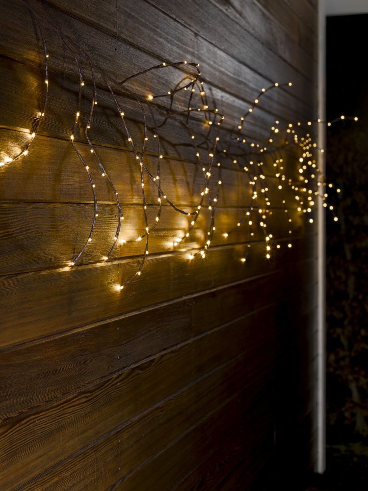 KONSTSMIDE LED-Lichterkette »Weihnachtsdeko aussen«, variabel als Lichterkranz/Lichtergirlande, 240 warmweiße Dioden