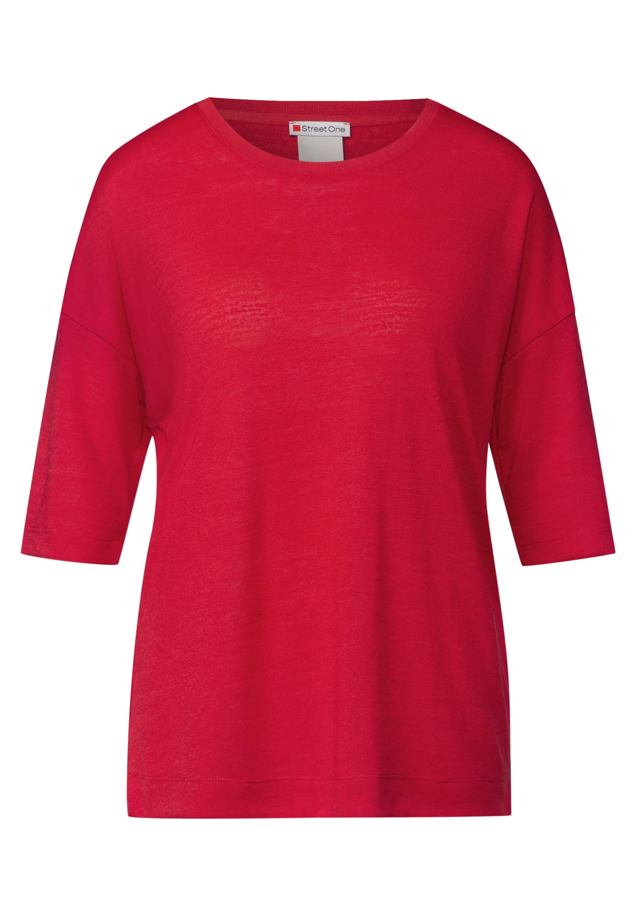 STREET ONE T-Shirt, mit seitlichen Schlitzen