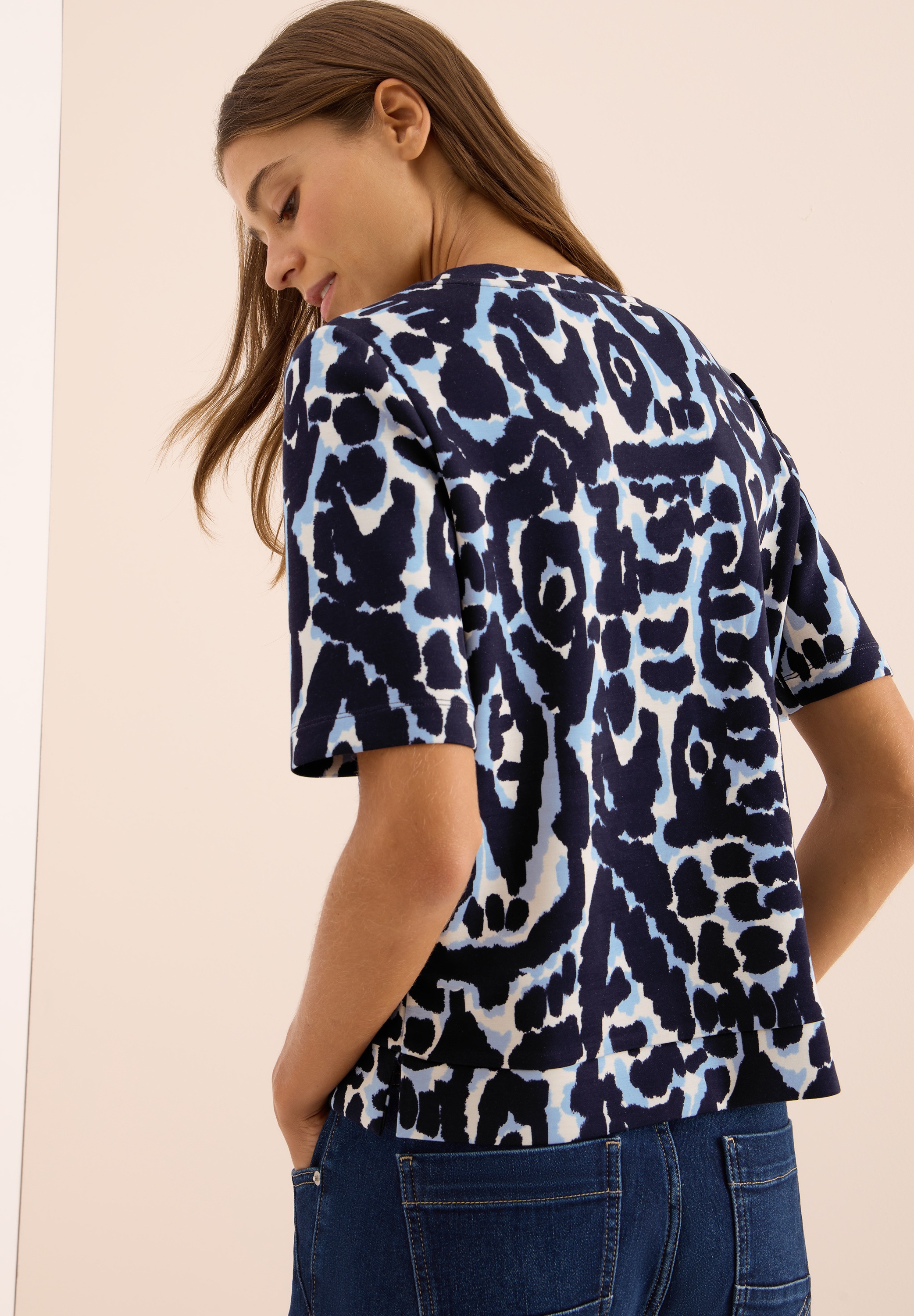 Cecil T-Shirt, mit All-Over Print