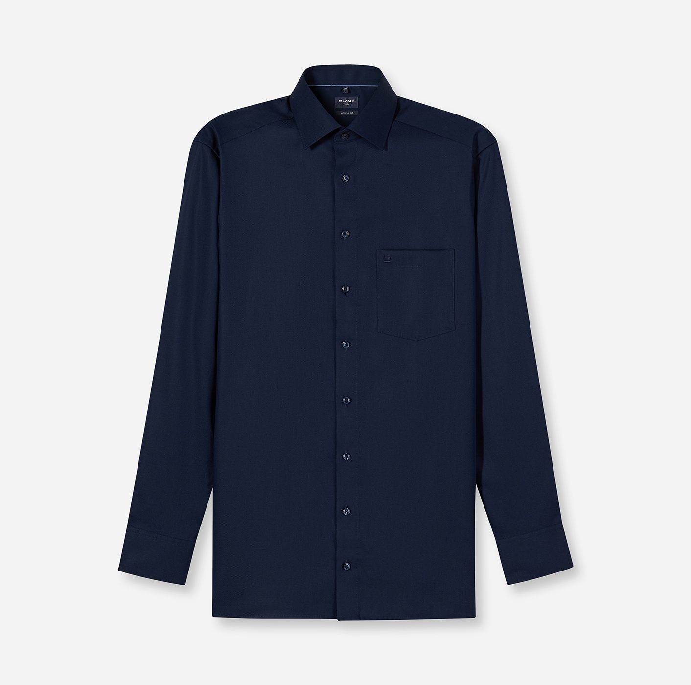 OLYMP Businesshemd »Luxor modern fit«, feine Struktur, Modern Fit, New Kentkragen