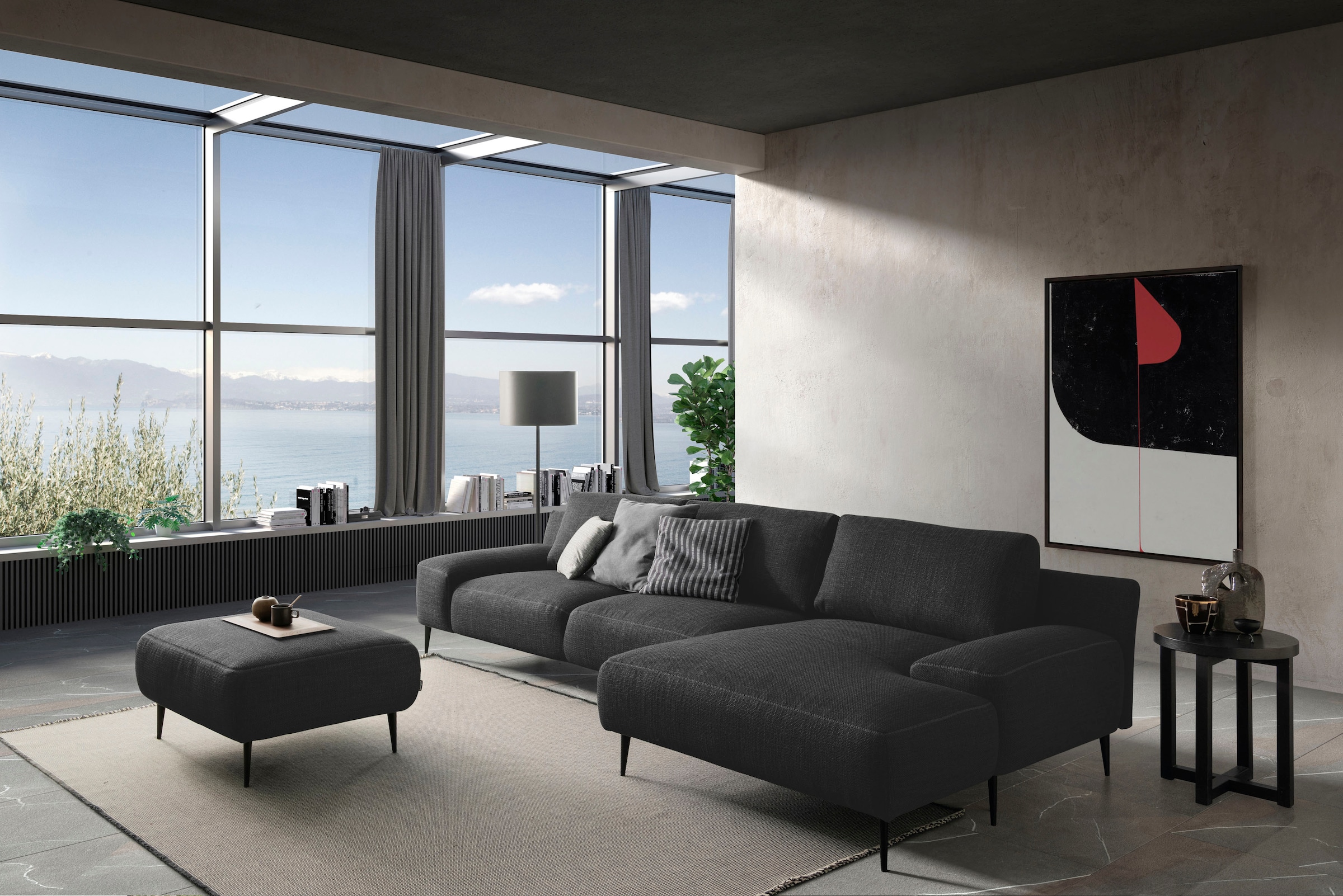 designwerk Ecksofa »Forma L-Form, zeitloses Designsofa mit aktuellem Fuß« in hochwertiger Verarbeitung & tollem Sitzkomfort