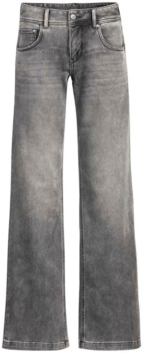 Herrlicher Bootcut-Jeans »Edna Organic Denim Brushed«, mit markanten Taschenabnähern hinten